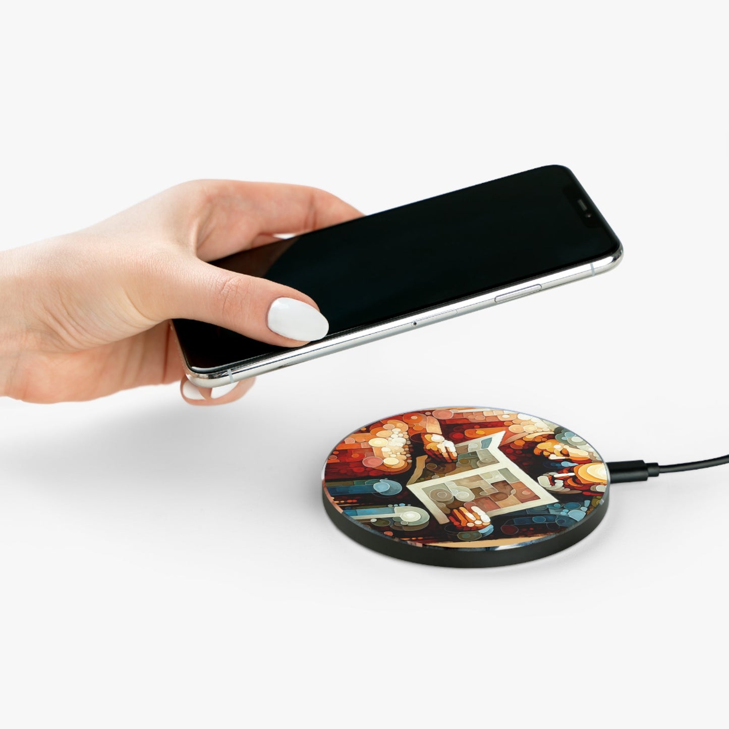 Elderly Unity Tachism Wireless Charger - ATUH.ART