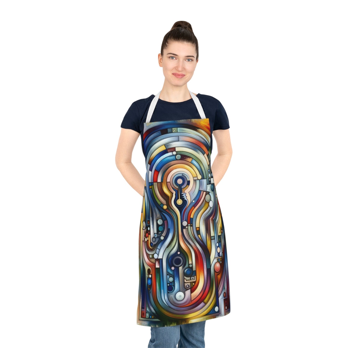 Embracing Faceted Unity Adult Apron (AOP) - ATUH.ART