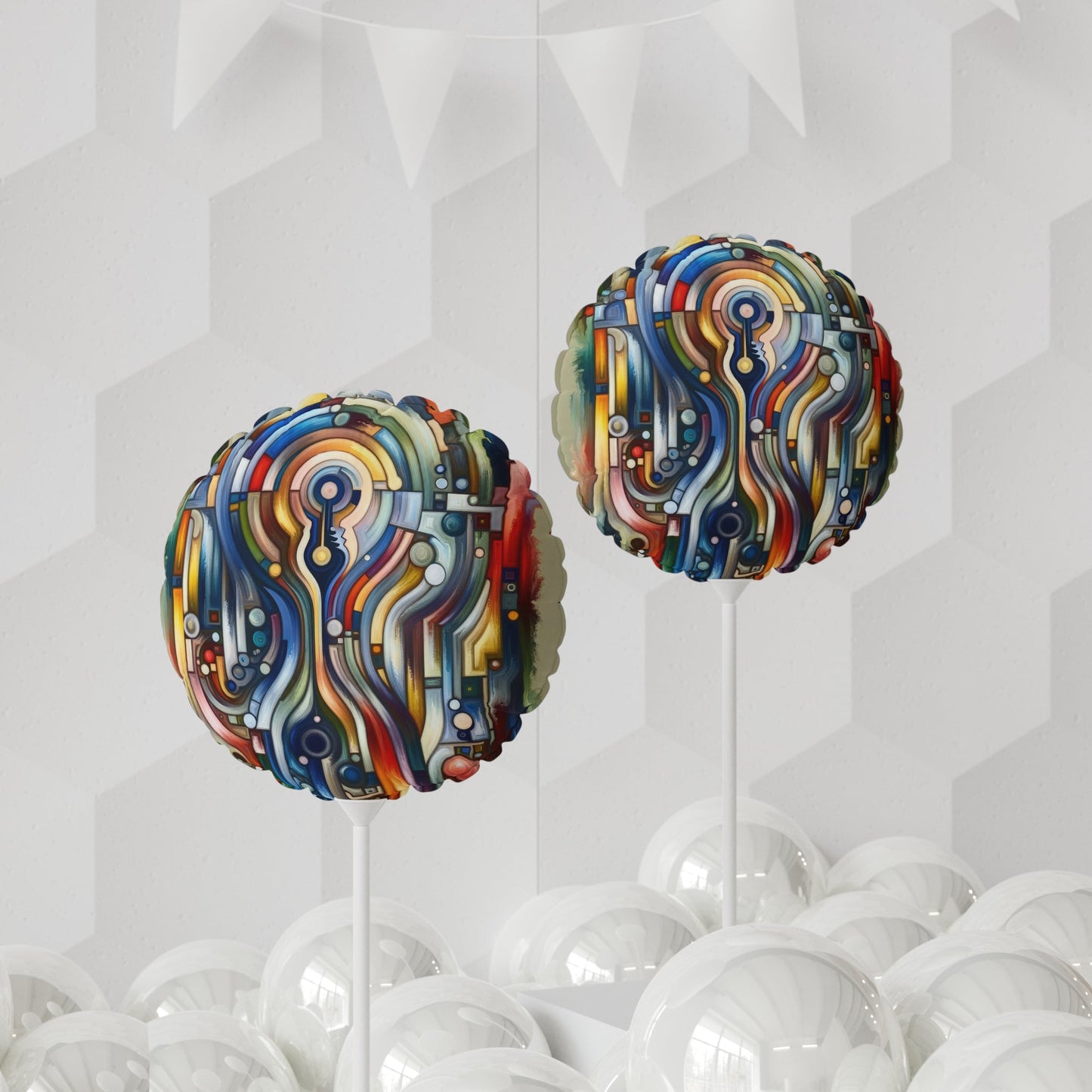 Embracing Faceted Unity Balloon (Round and Heart-shaped), 11" - ATUH.ART