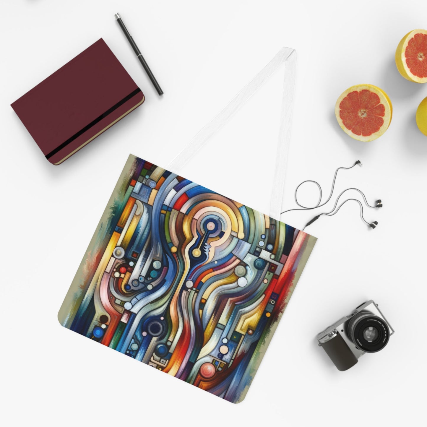 Embracing Faceted Unity Shoulder Tote Bag (AOP) - ATUH.ART