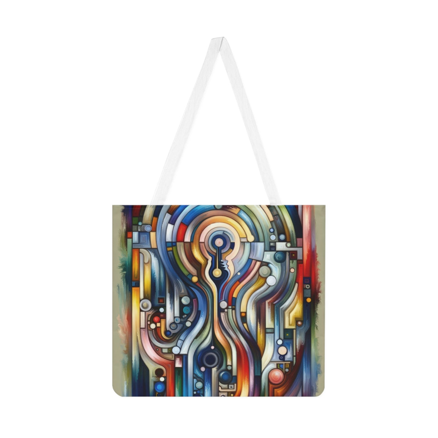 Embracing Faceted Unity Shoulder Tote Bag (AOP) - ATUH.ART