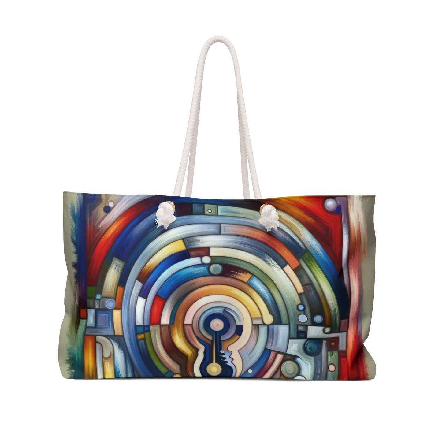 Embracing Faceted Unity Weekender Bag - ATUH.ART