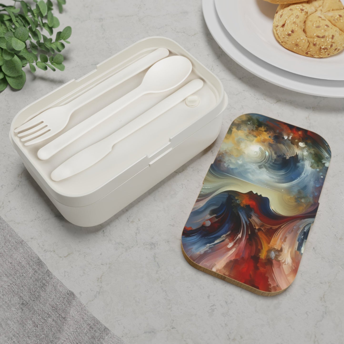 Embracing Sovereign Reflectivity Bento Lunch Box - ATUH.ART