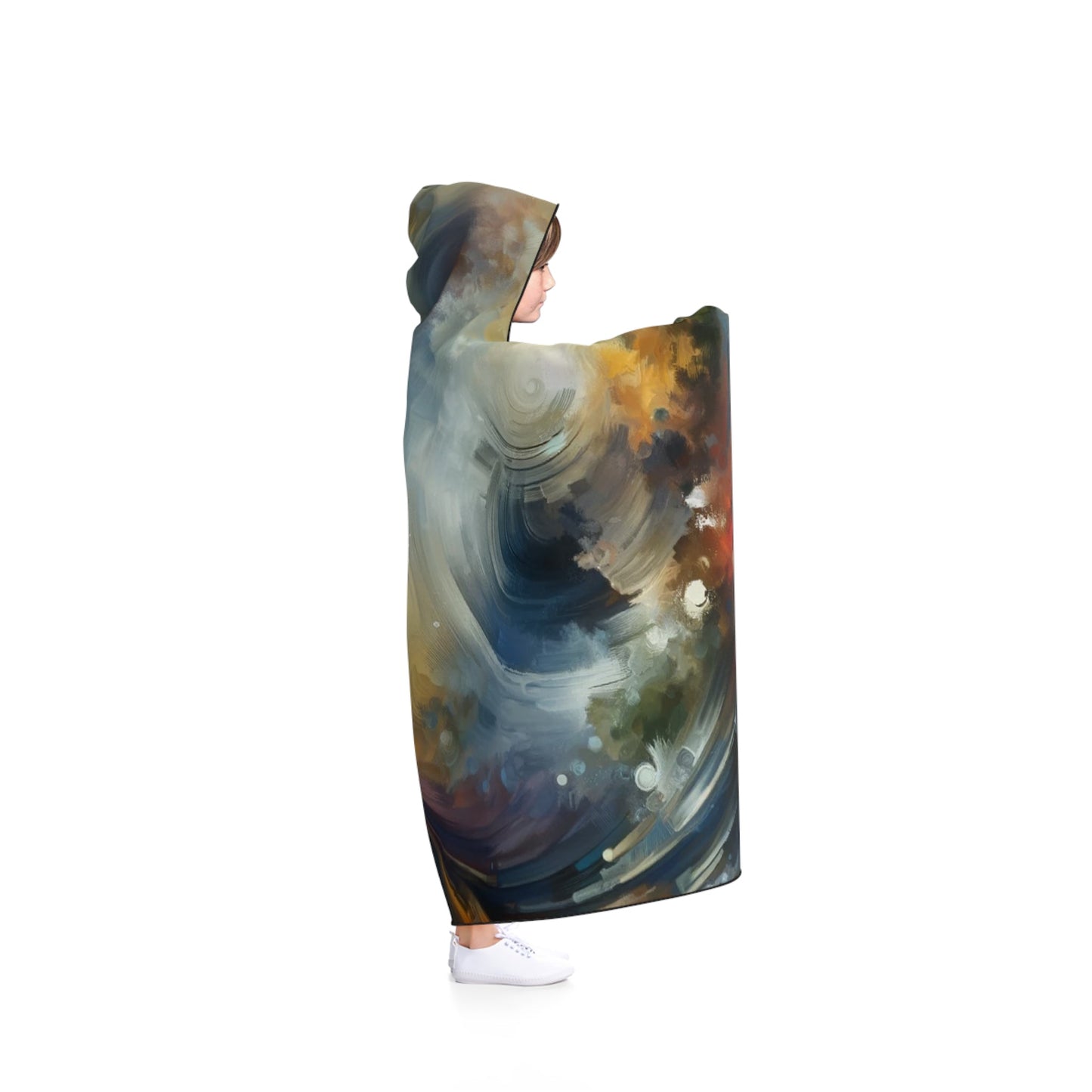 Embracing Sovereign Reflectivity Hooded Blanket - ATUH.ART