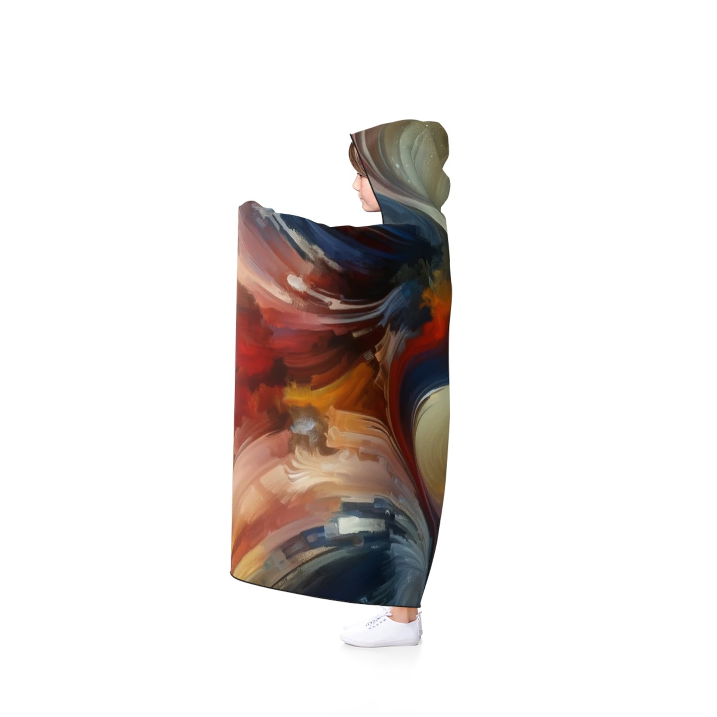 Embracing Sovereign Reflectivity Hooded Blanket - ATUH.ART