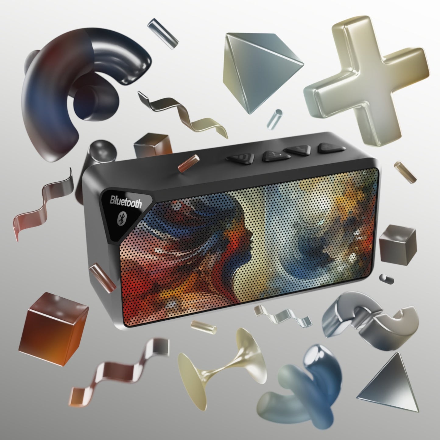 Embracing Sovereign Reflectivity Jabba Bluetooth Speaker - ATUH.ART