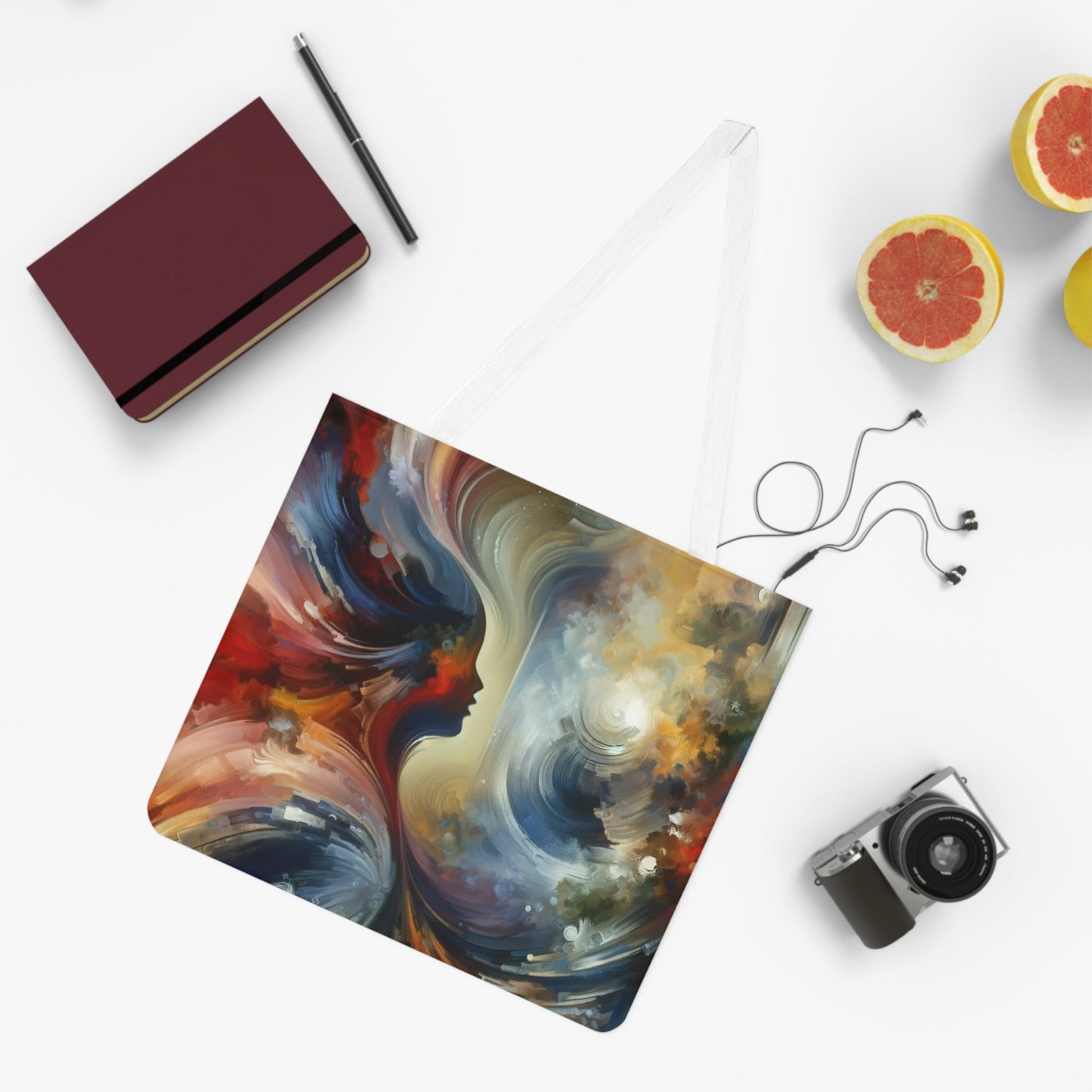 Embracing Sovereign Reflectivity Shoulder Tote Bag (AOP) - ATUH.ART