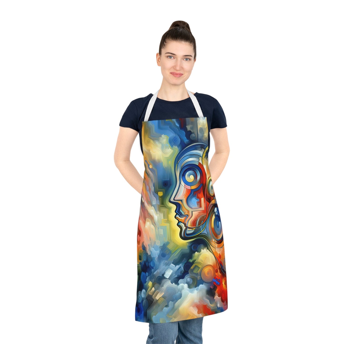 Emotional Perception Abstract Adult Apron (AOP) - ATUH.ART