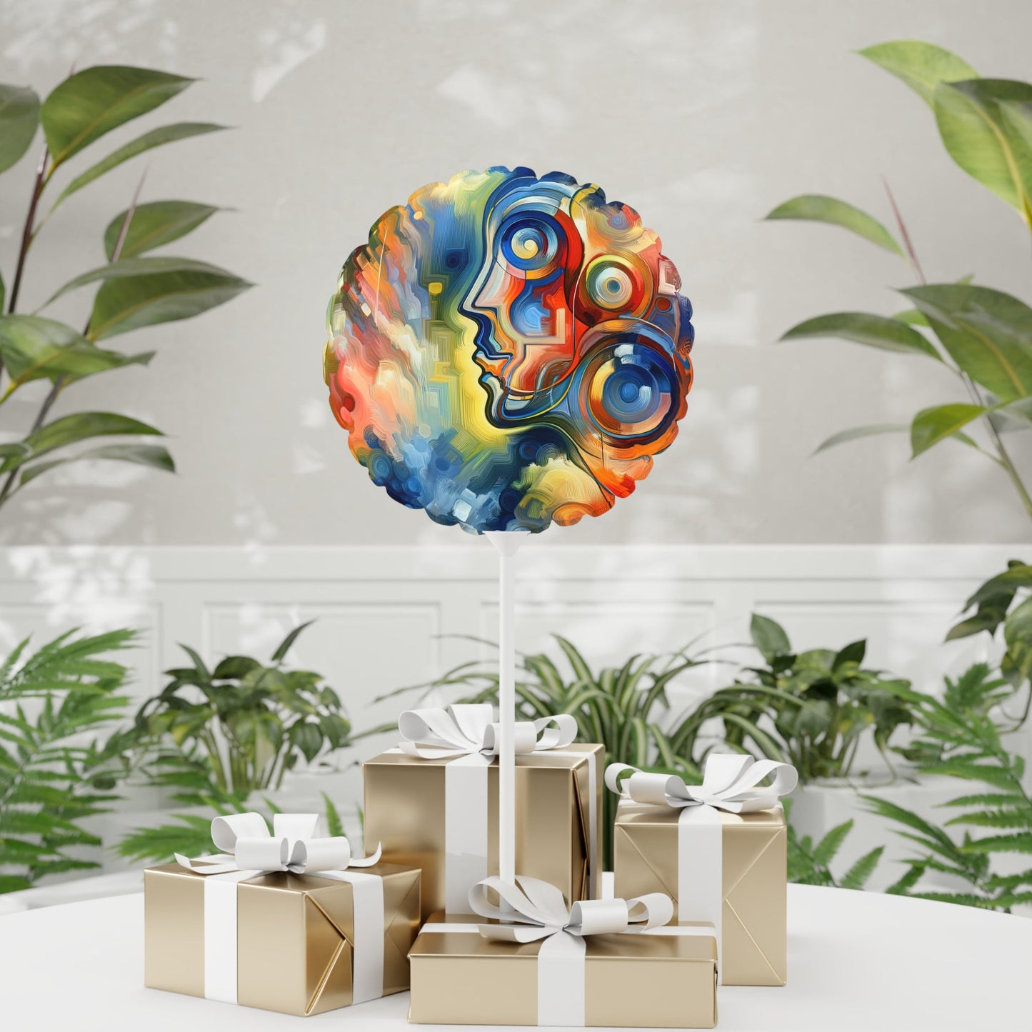 Emotional Perception Abstract Balloon (Round and Heart-shaped), 11" - ATUH.ART