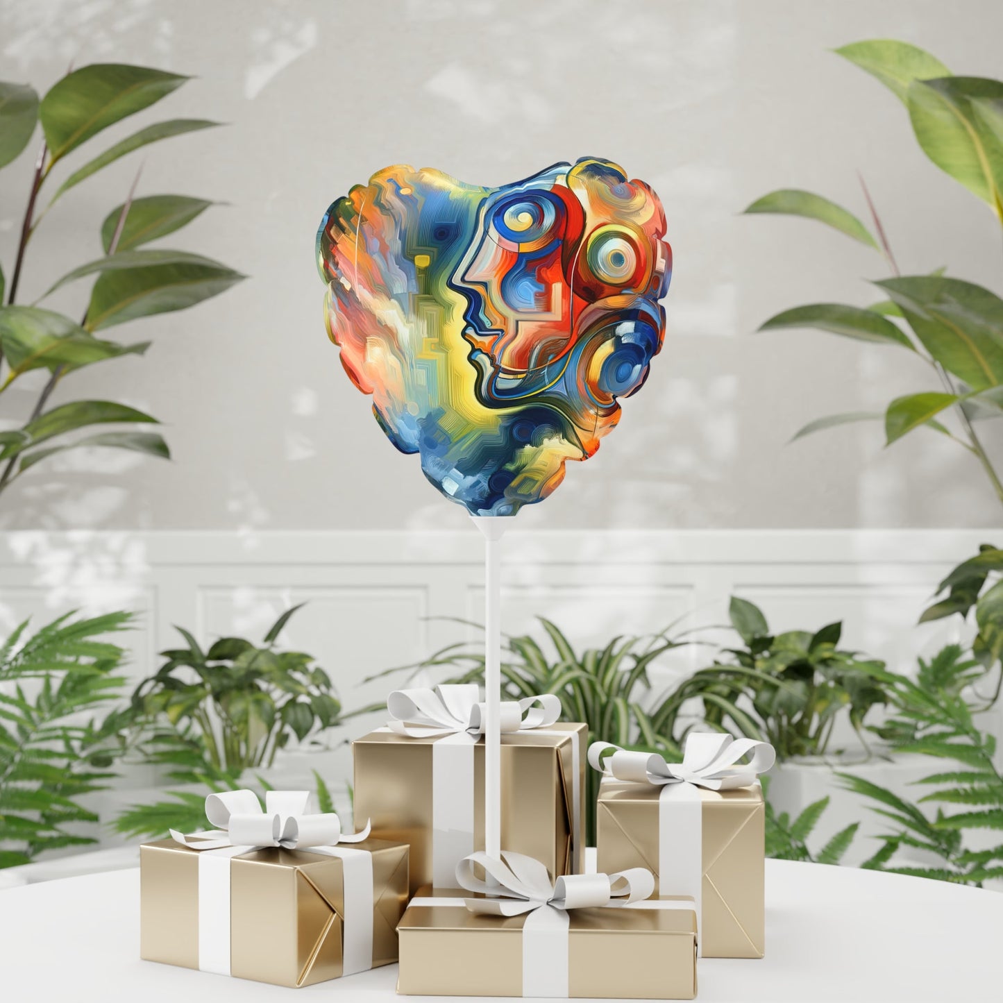 Emotional Perception Abstract Balloon (Round and Heart-shaped), 11" - ATUH.ART