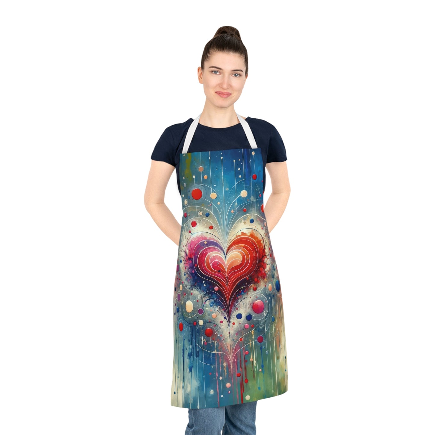 Emotional Physics Heart Adult Apron (AOP) - ATUH.ART
