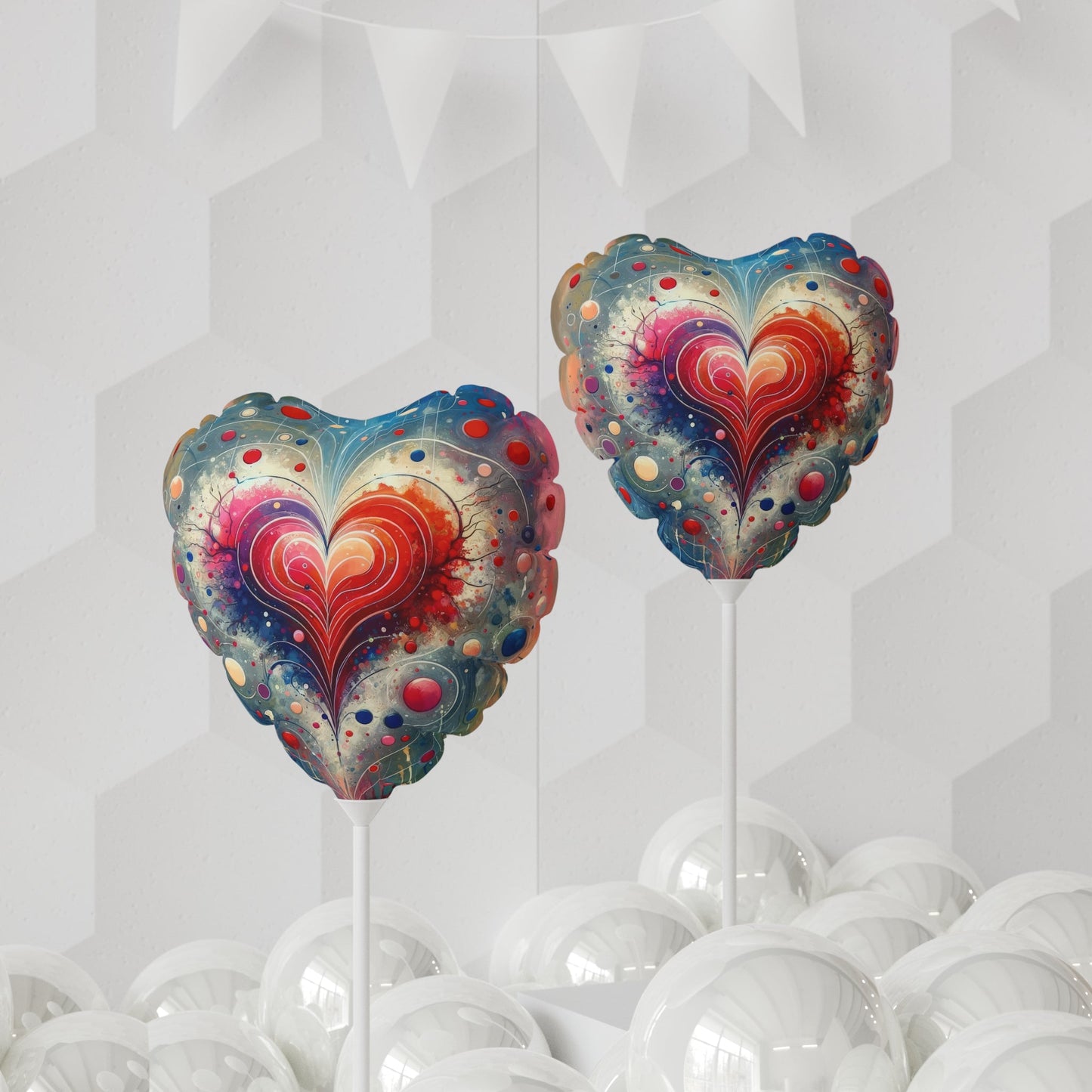 Emotional Physics Heart Balloon (Round and Heart-shaped), 11" - ATUH.ART