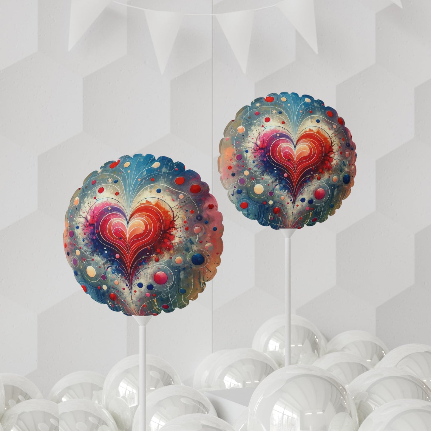 Emotional Physics Heart Balloon (Round and Heart-shaped), 11" - ATUH.ART