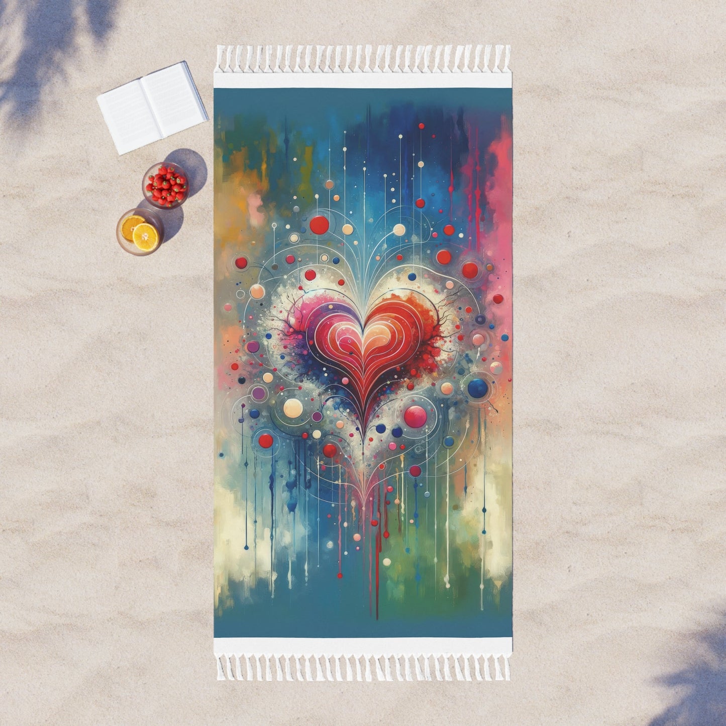 Emotional Physics Heart Boho Beach Cloth - ATUH.ART