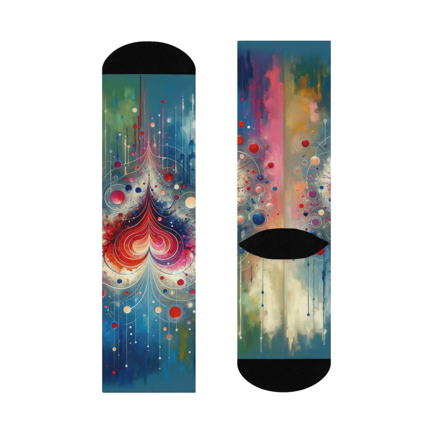 Emotional Physics Heart Cushioned Crew Socks - ATUH.ART