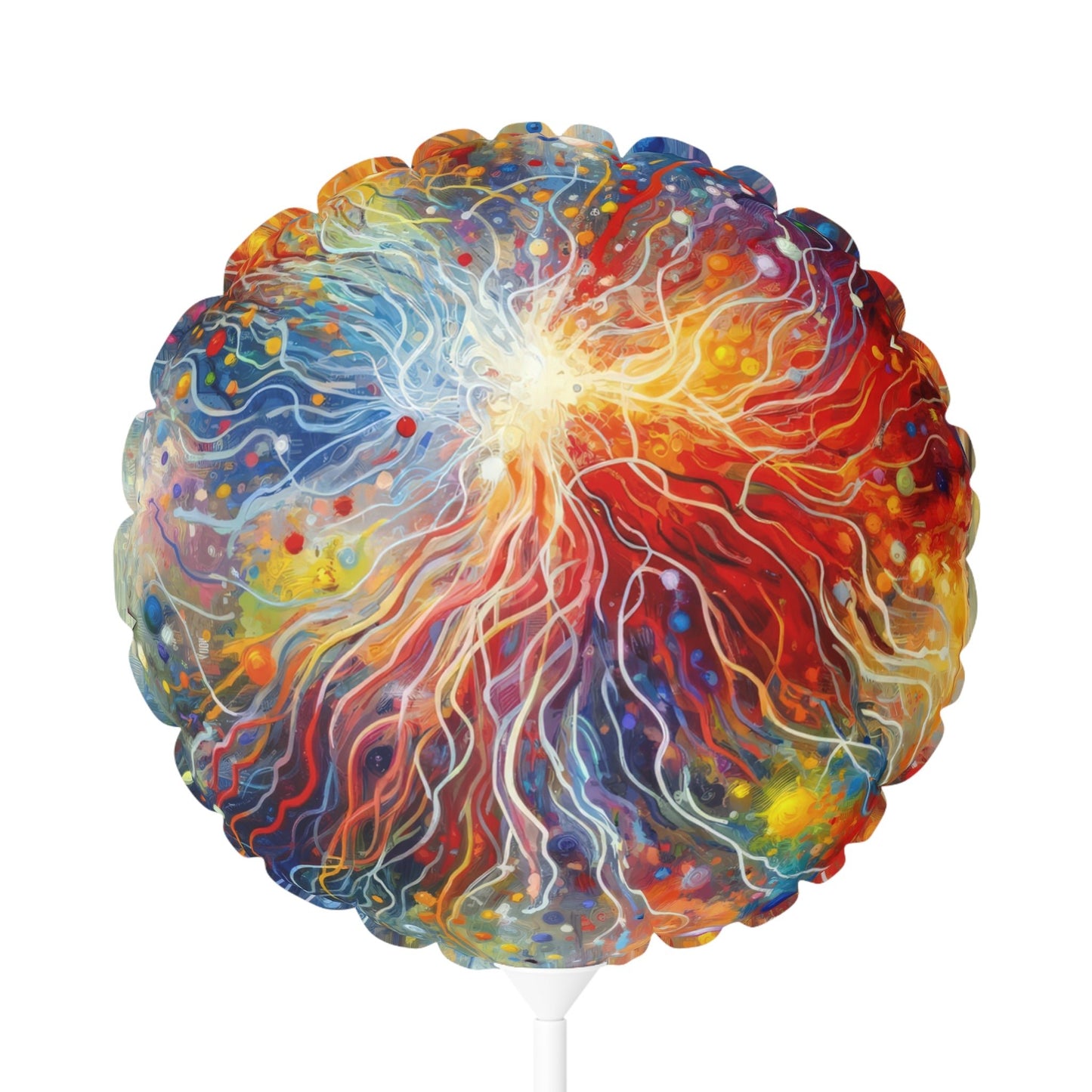 Emotive Yarn Explosion Balloon (Round and Heart-shaped), 11" - ATUH.ART