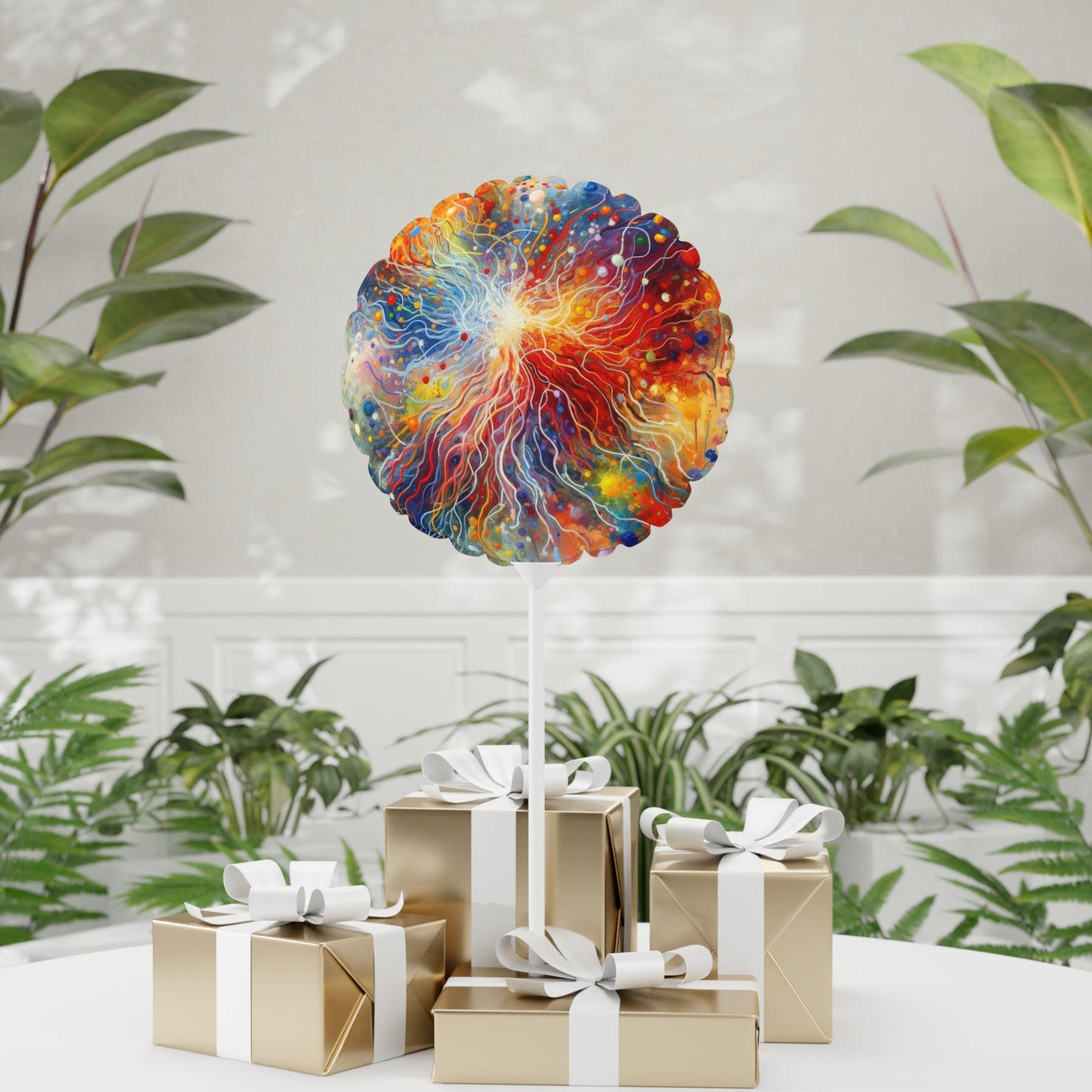 Emotive Yarn Explosion Balloon (Round and Heart-shaped), 11" - ATUH.ART