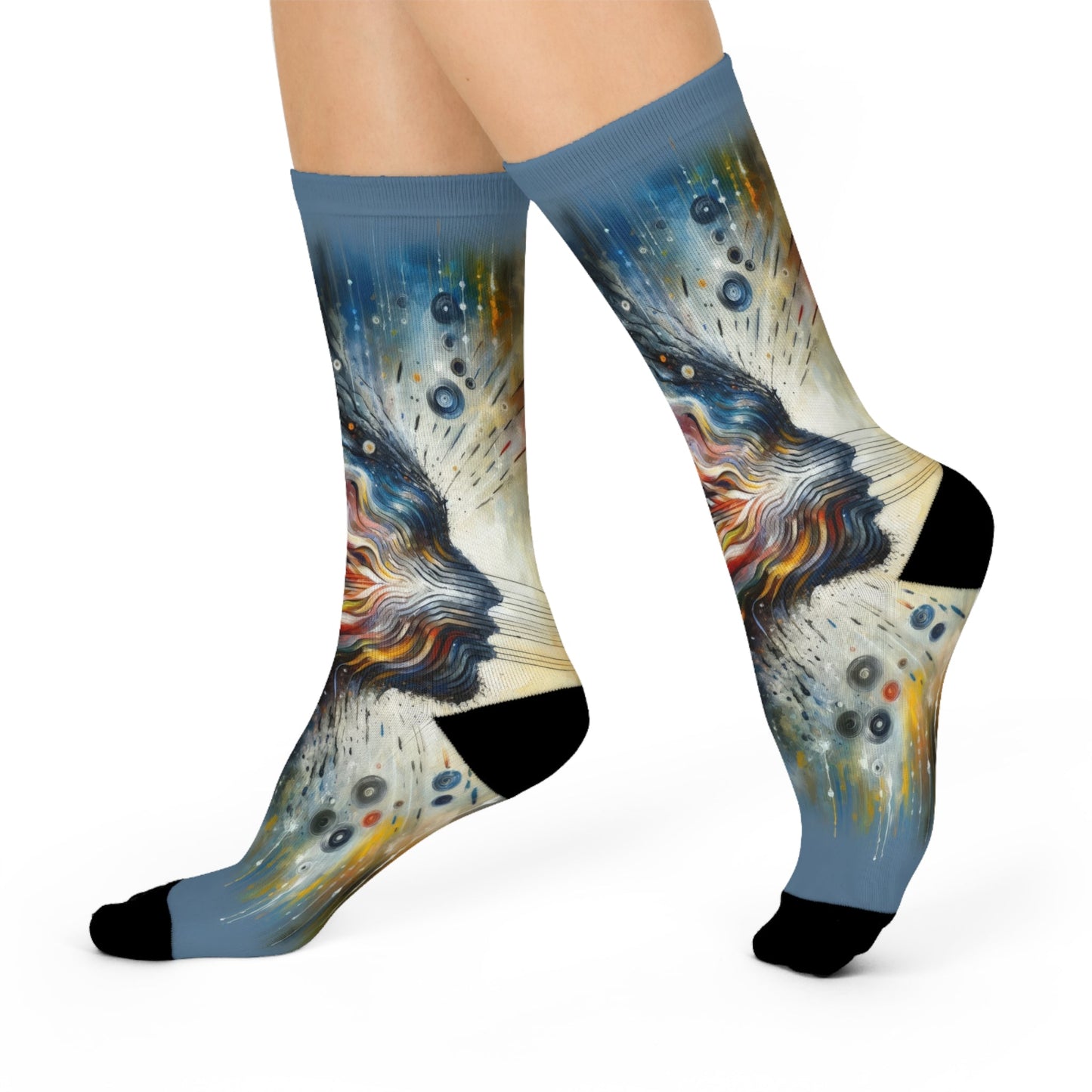 Empathetic Awakening Dynamic Cushioned Crew Socks - ATUH.ART