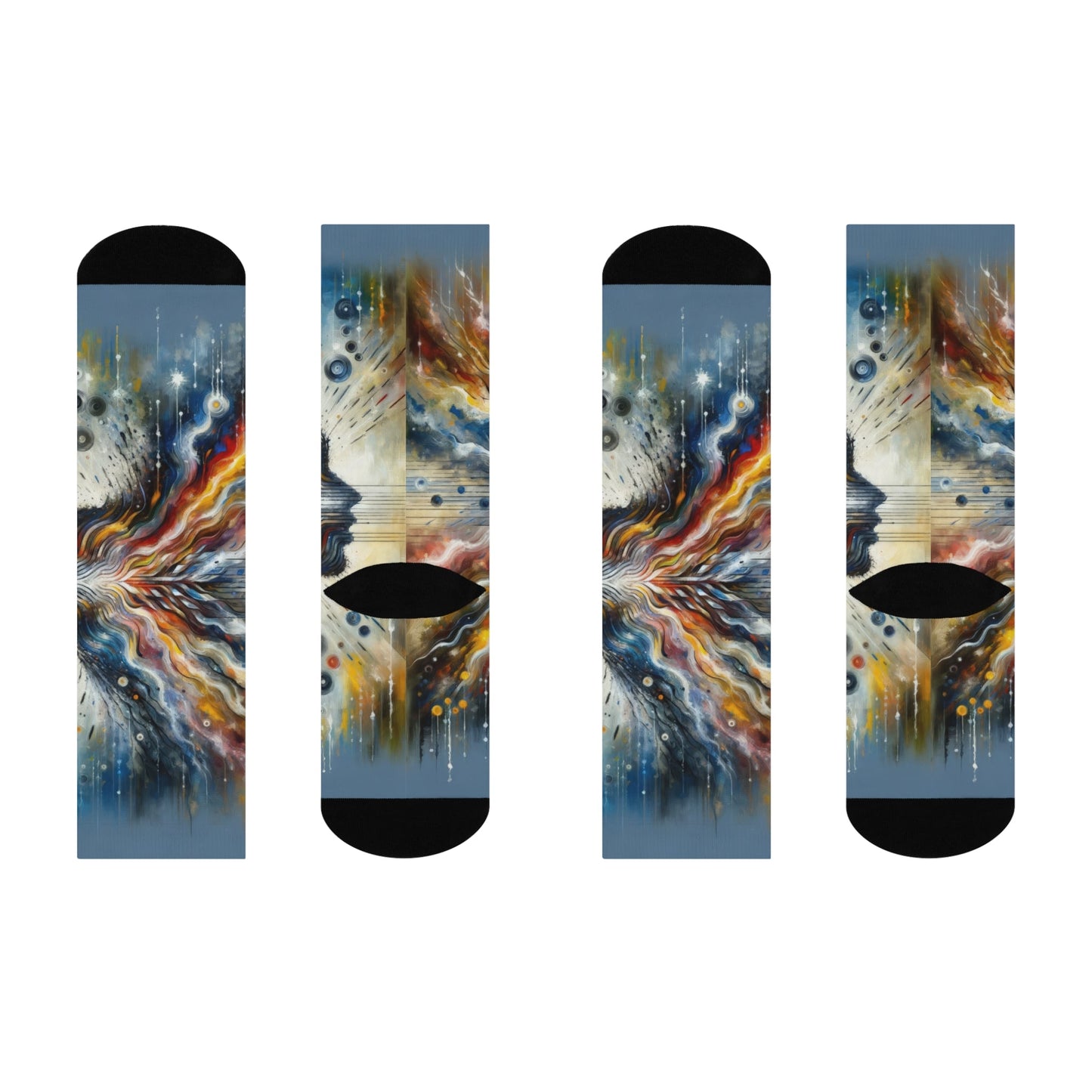 Empathetic Awakening Dynamic Cushioned Crew Socks - ATUH.ART