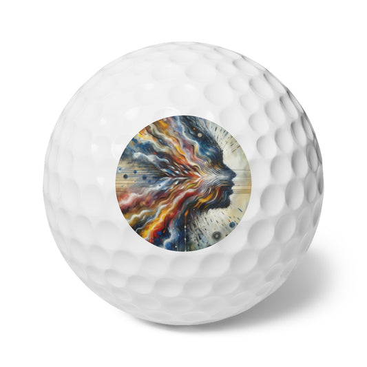 Empathetic Awakening Dynamic Golf Balls, 6pcs - ATUH.ART