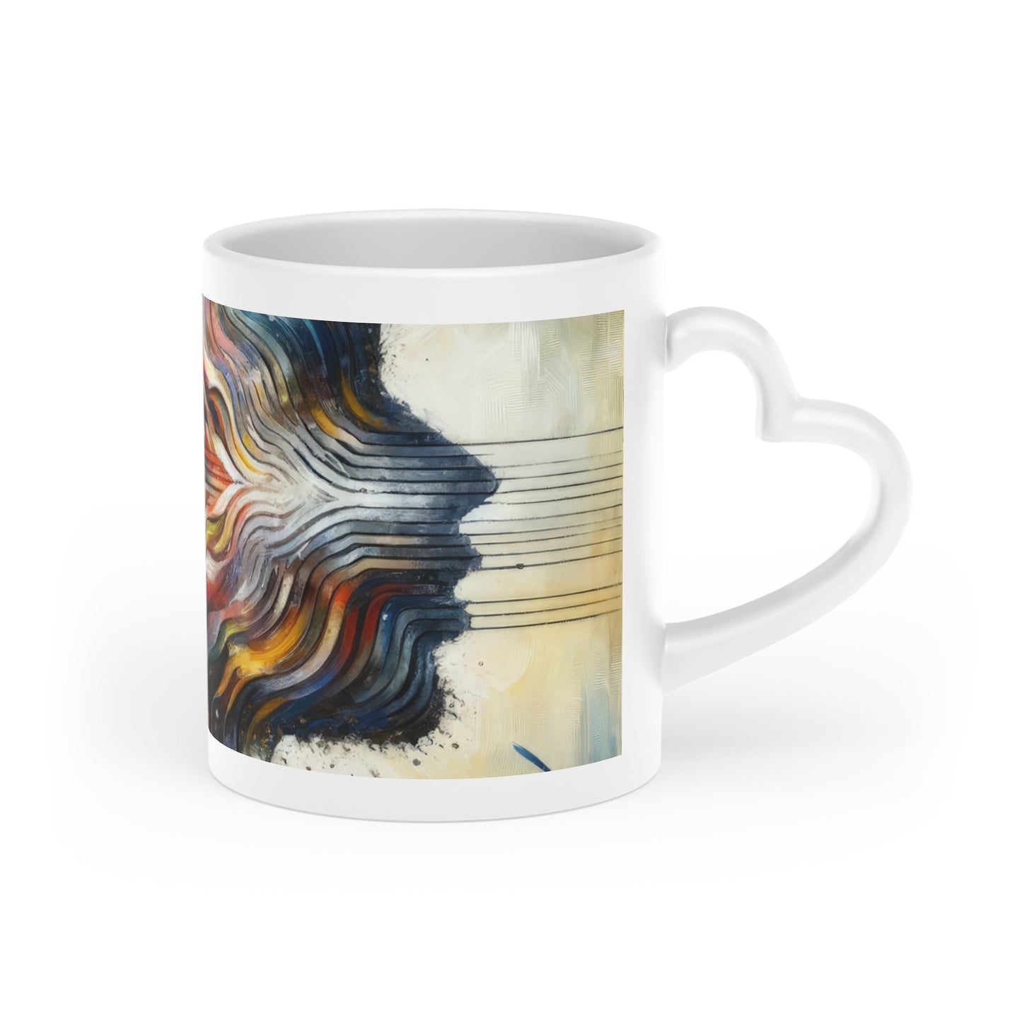 Empathetic Awakening Dynamic Heart-Shaped Mug - ATUH.ART