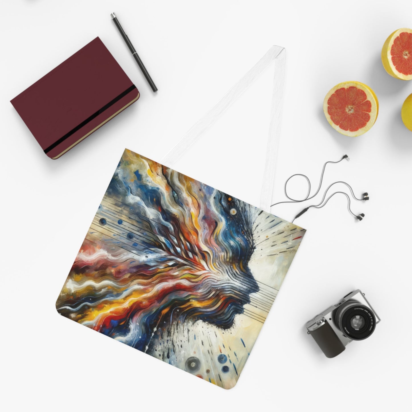 Empathetic Awakening Dynamic Shoulder Tote Bag (AOP) - ATUH.ART