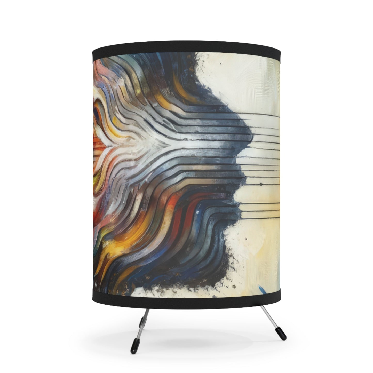 Empathetic Awakening Dynamic Tripod Lamp with High-Res Printed Shade, US\CA plug - ATUH.ART