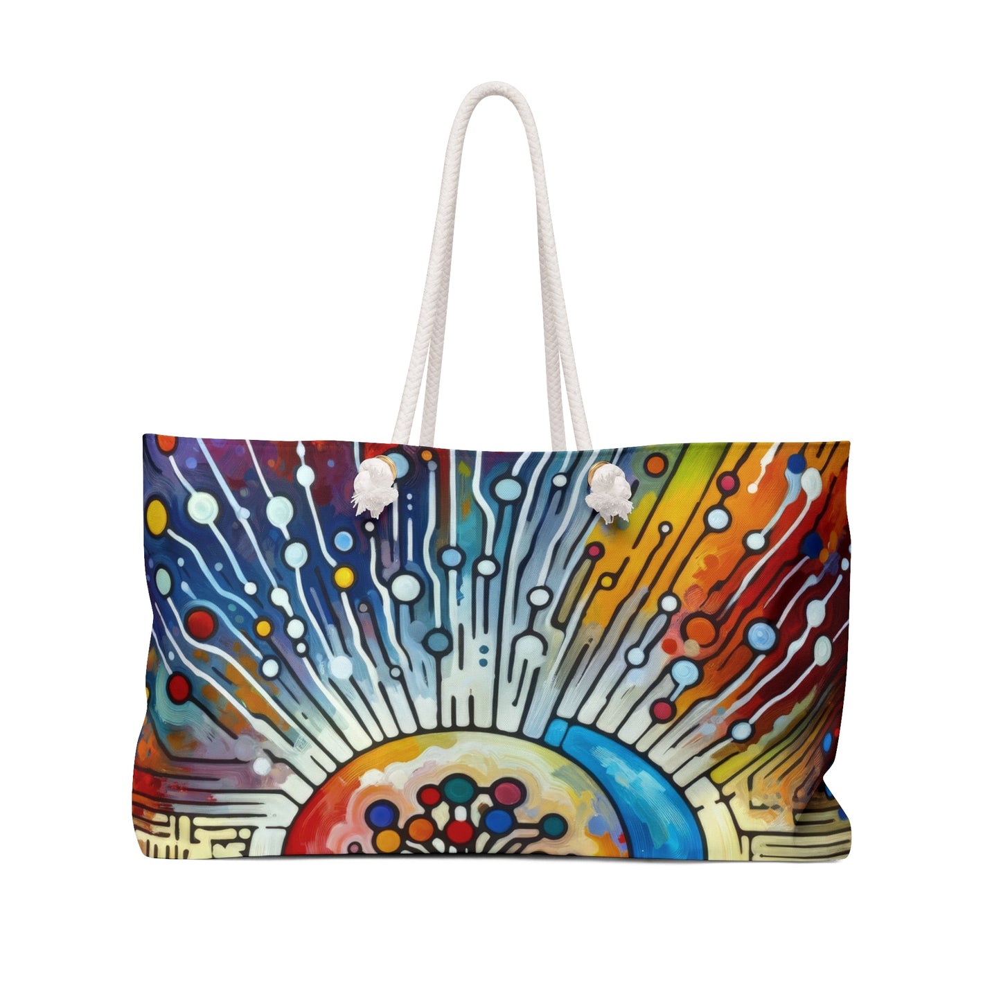 Empathetic Connection Abstract Weekender Bag - ATUH.ART
