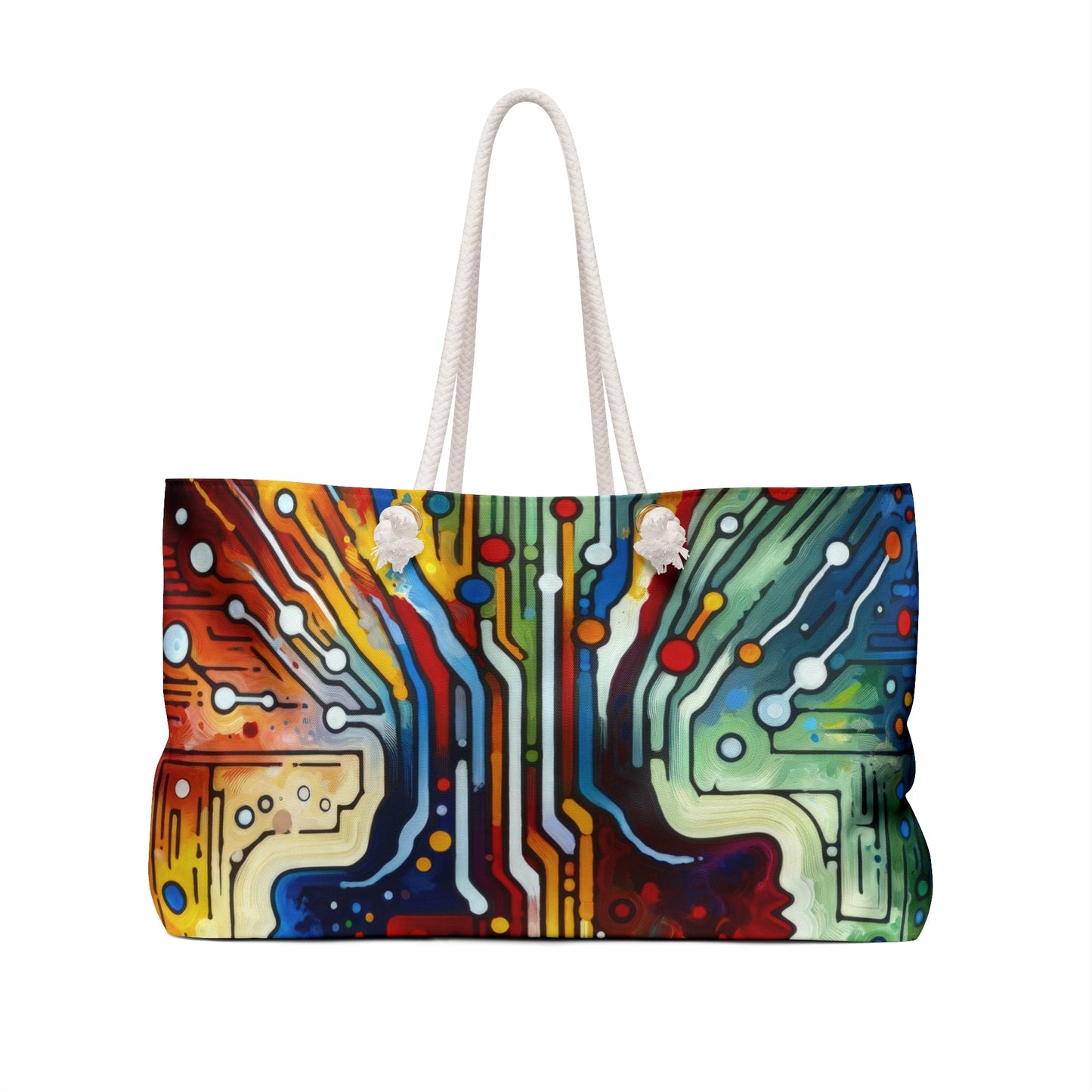 Empathetic Connection Abstract Weekender Bag - ATUH.ART