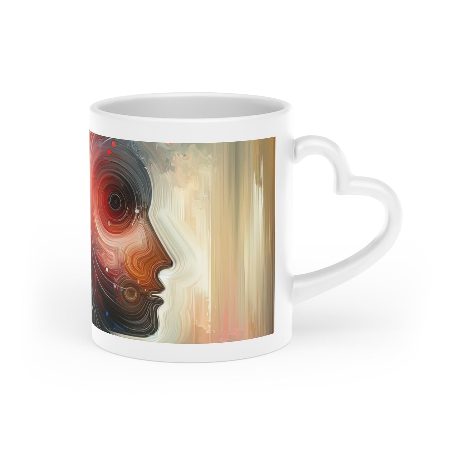 Empathetic Exchange Essence Heart-Shaped Mug - ATUH.ART