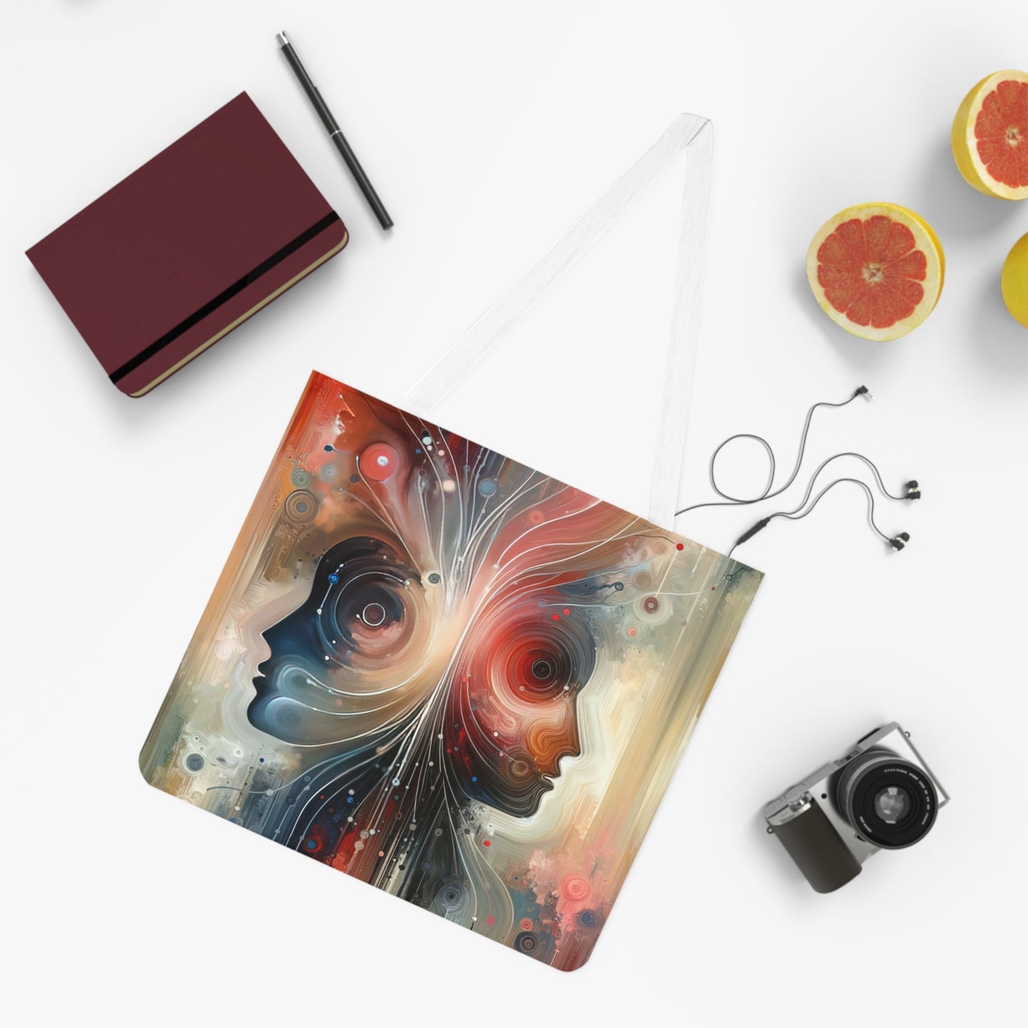 Empathetic Exchange Essence Shoulder Tote Bag (AOP) - ATUH.ART