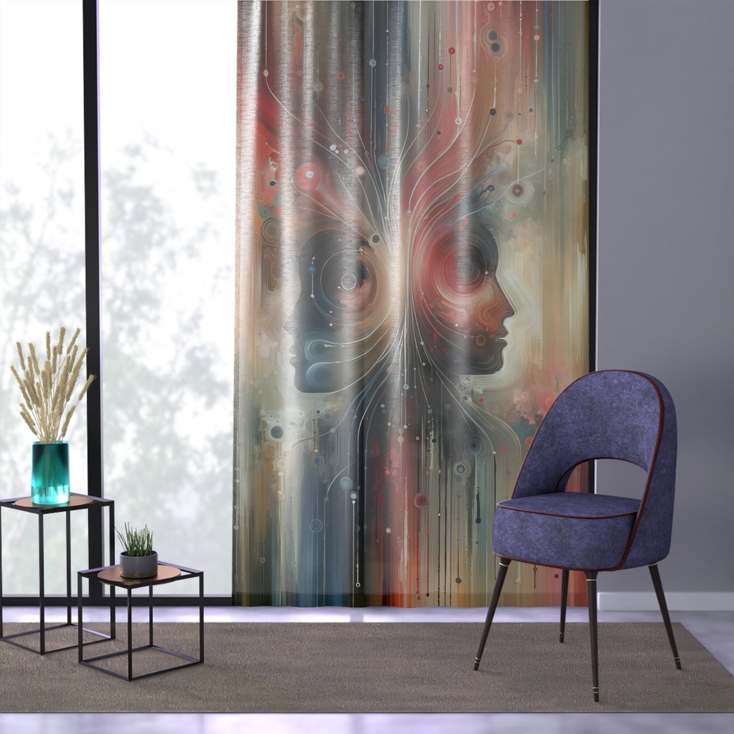 Empathetic Exchange Essence Window Curtain - ATUH.ART