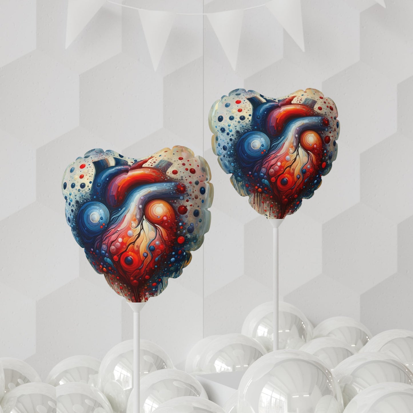 Empathetic Heart Expression Balloon (Round and Heart-shaped), 11" - ATUH.ART