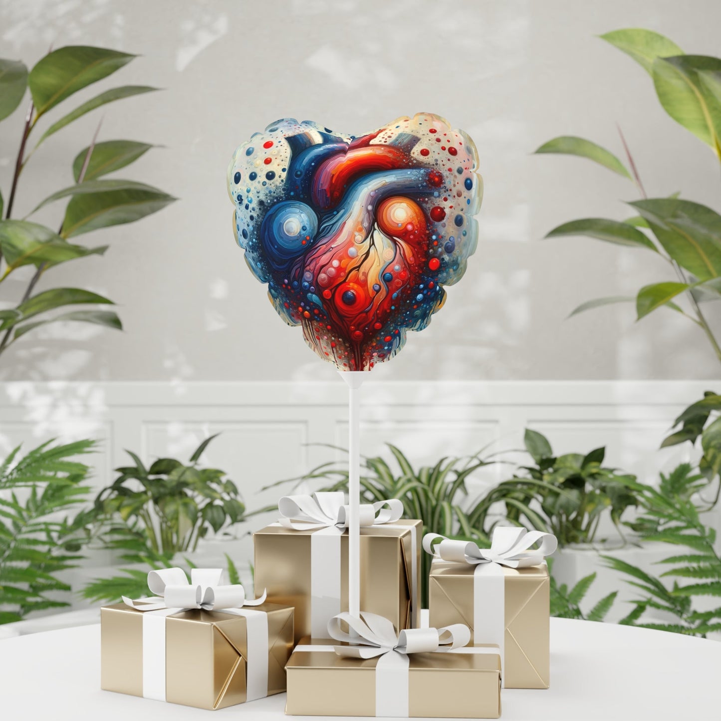 Empathetic Heart Expression Balloon (Round and Heart-shaped), 11" - ATUH.ART