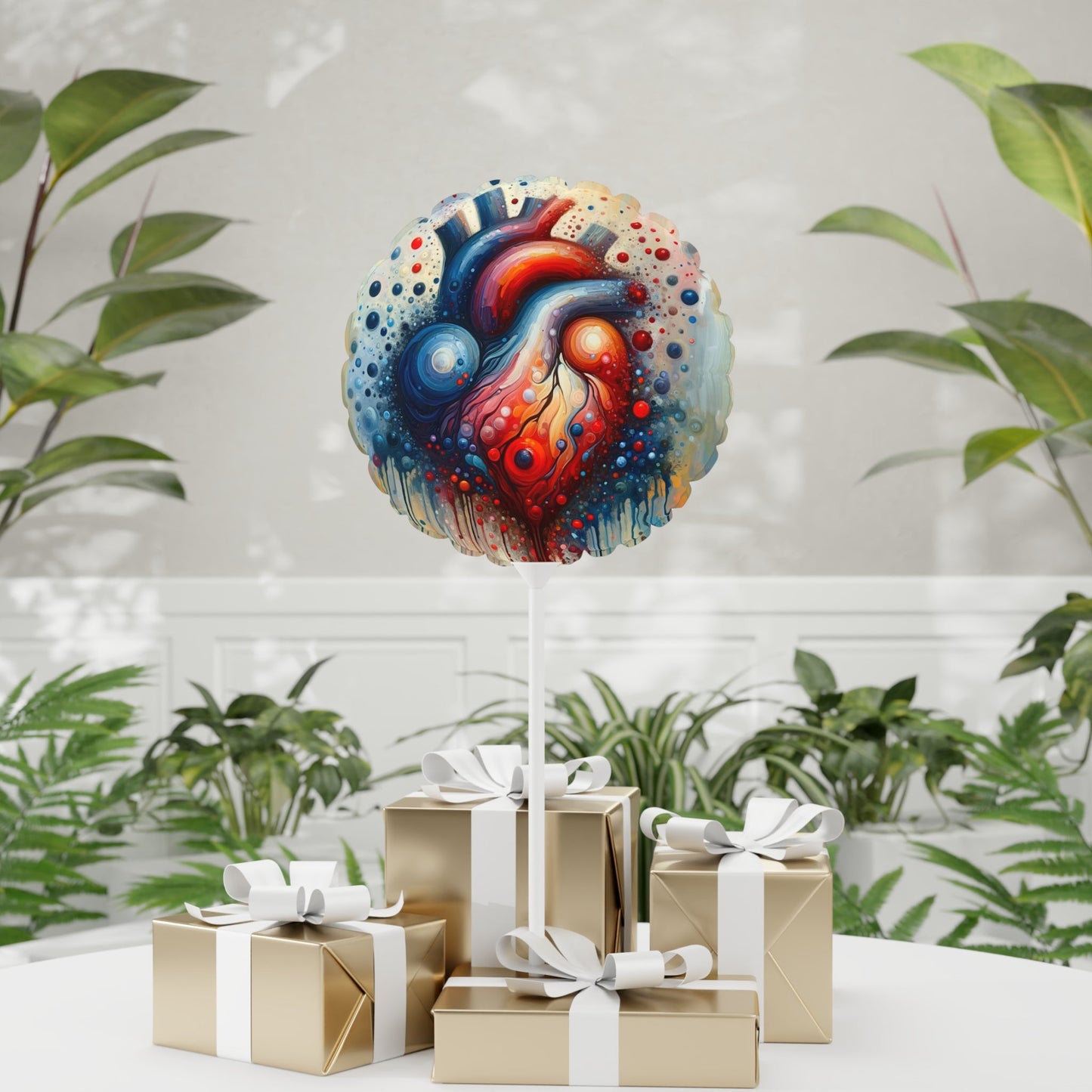 Empathetic Heart Expression Balloon (Round and Heart-shaped), 11" - ATUH.ART