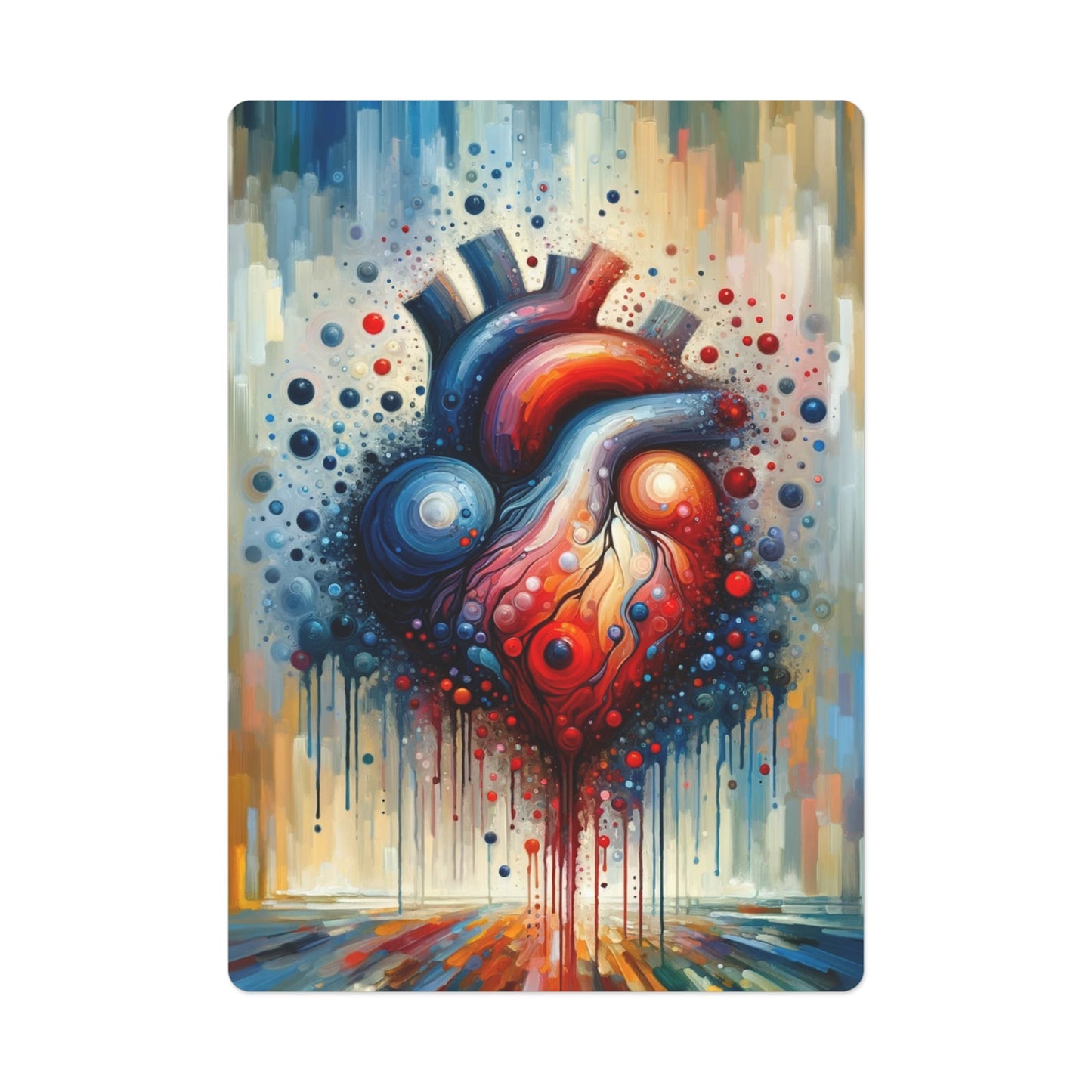 Empathetic Heart Expression Poker Cards - ATUH.ART