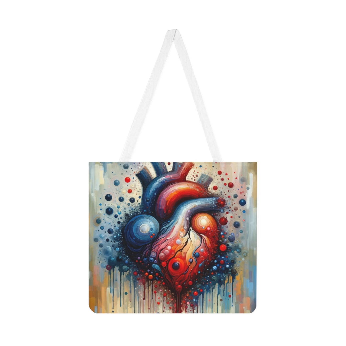 Empathetic Heart Expression Shoulder Tote Bag (AOP) - ATUH.ART