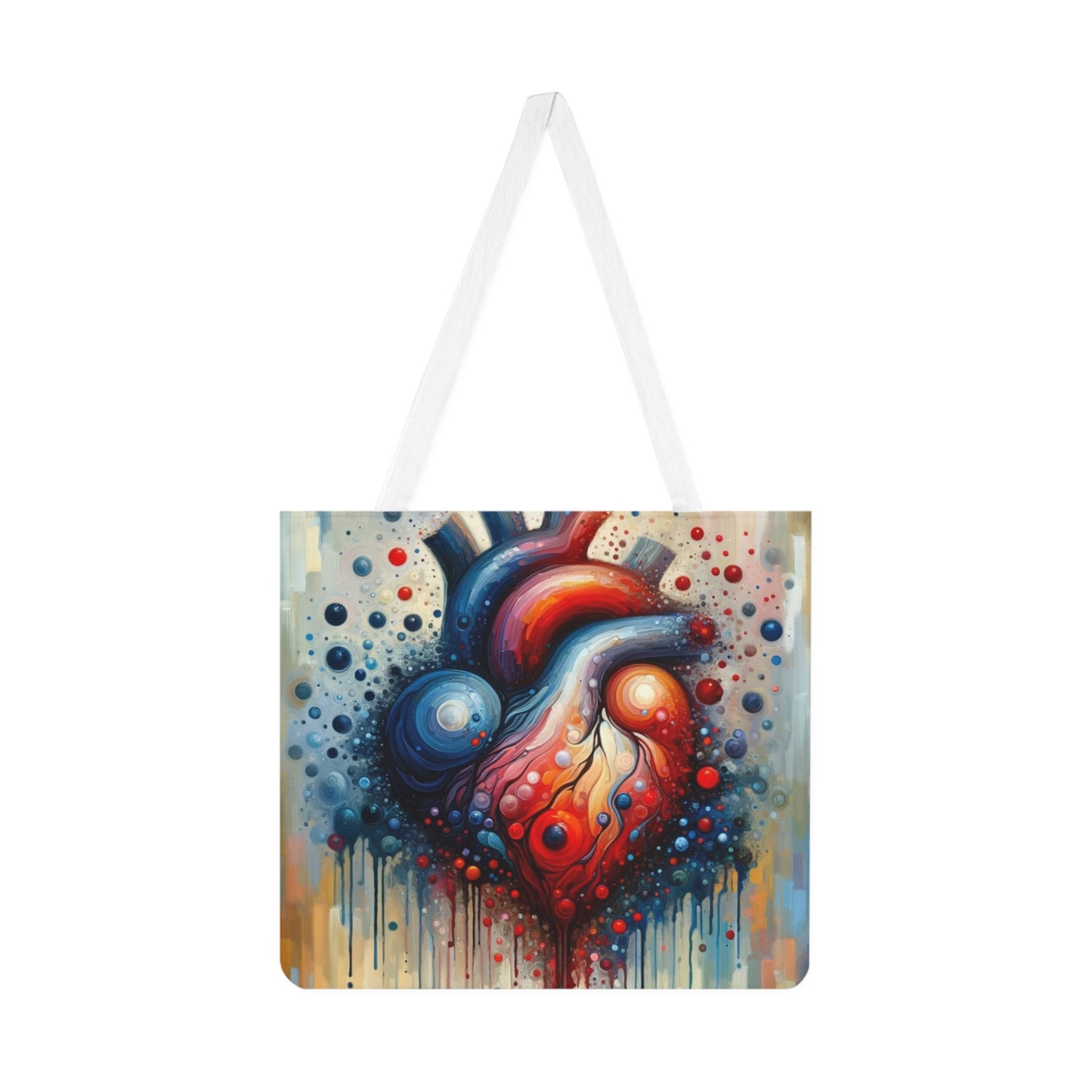 Empathetic Heart Expression Shoulder Tote Bag (AOP) - ATUH.ART
