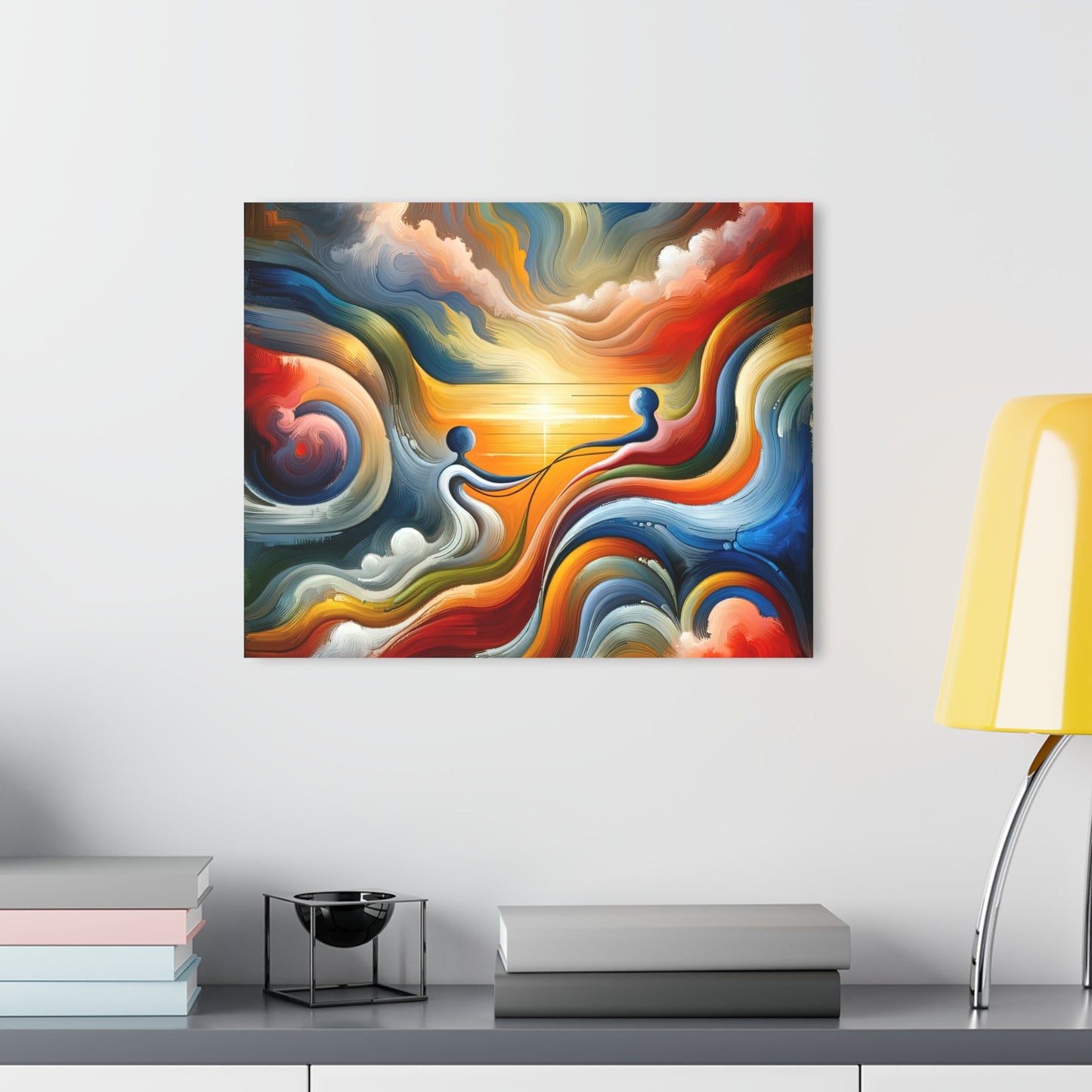 Empathetic Lifeline Abstract Acrylic Prints (French Cleat Hanging) - ATUH.ART