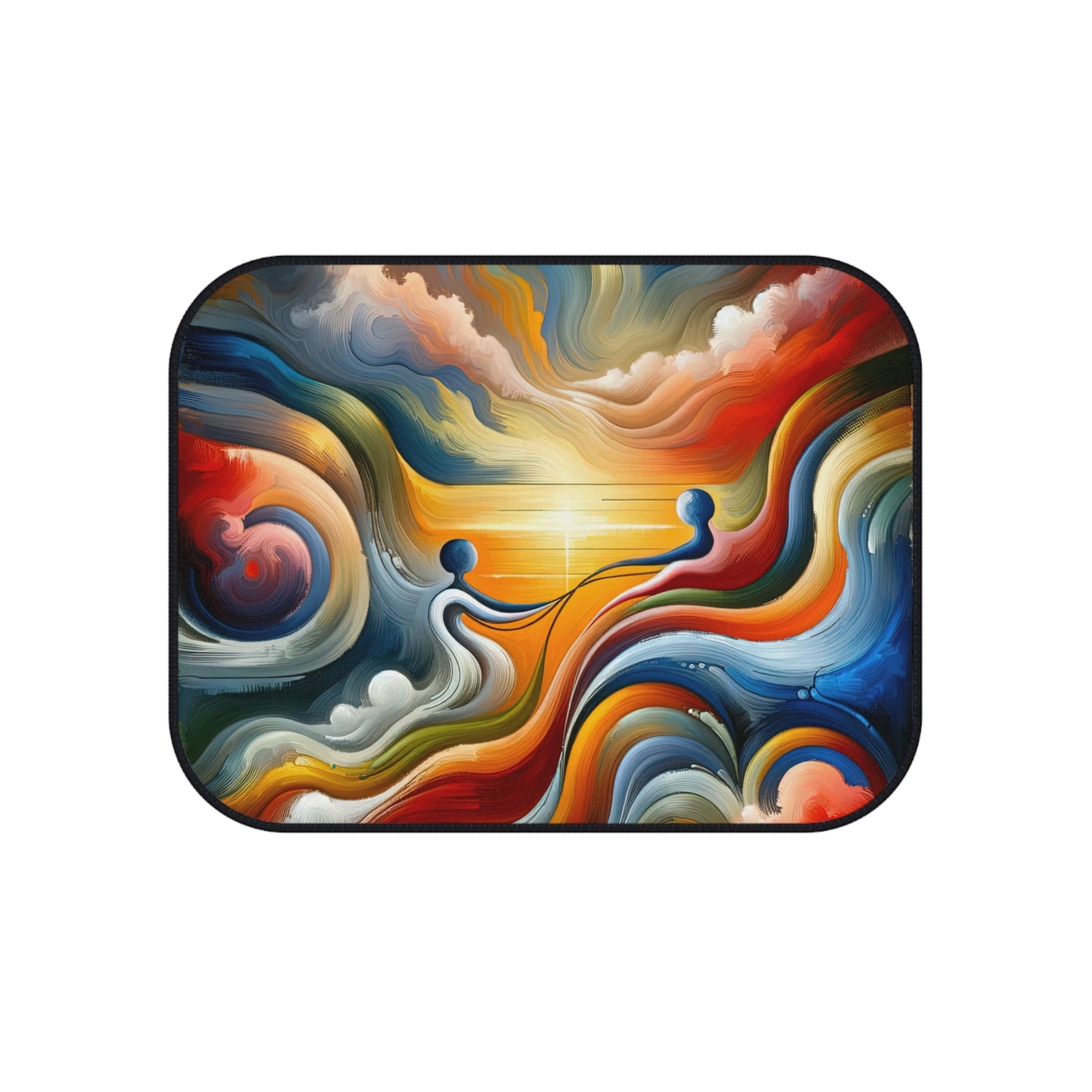 Empathetic Lifeline Abstract Car Mats (Set of 4) - ATUH.ART