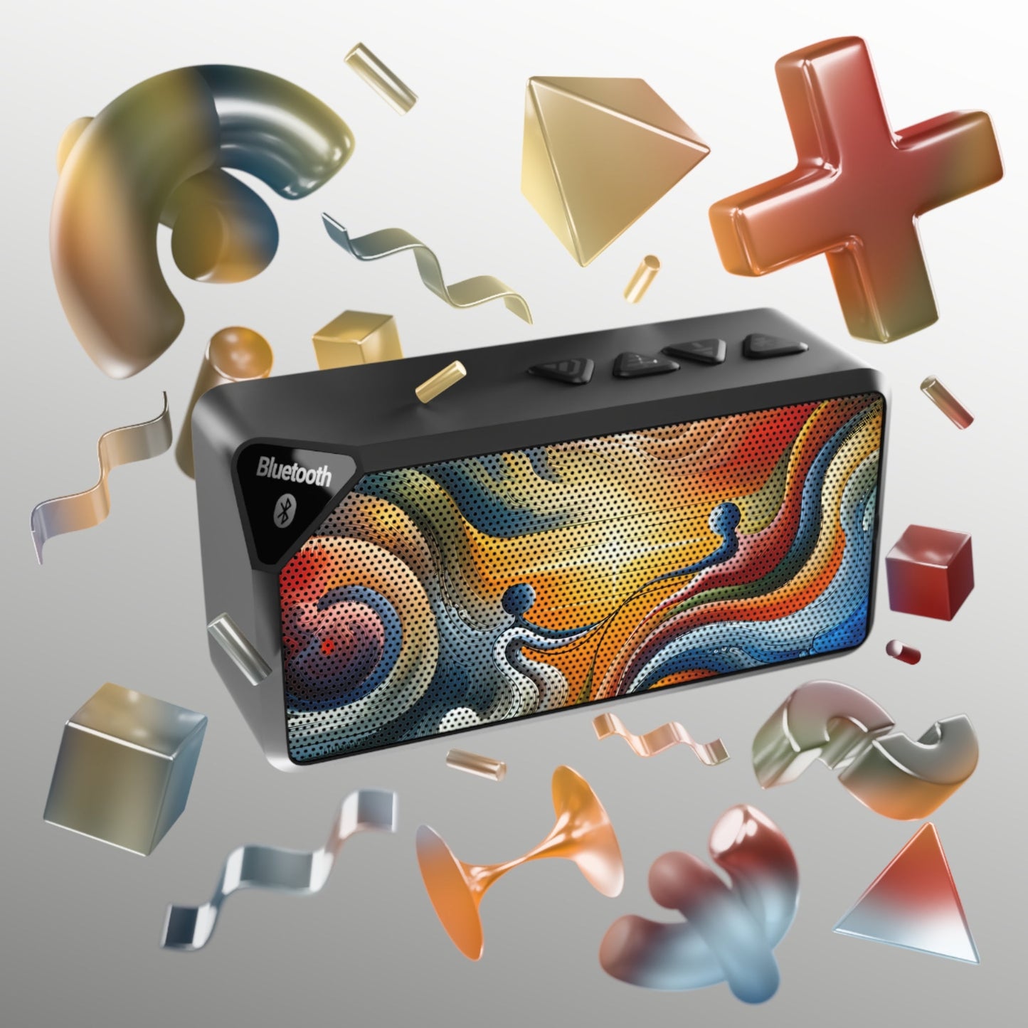 Empathetic Lifeline Abstract Jabba Bluetooth Speaker - ATUH.ART