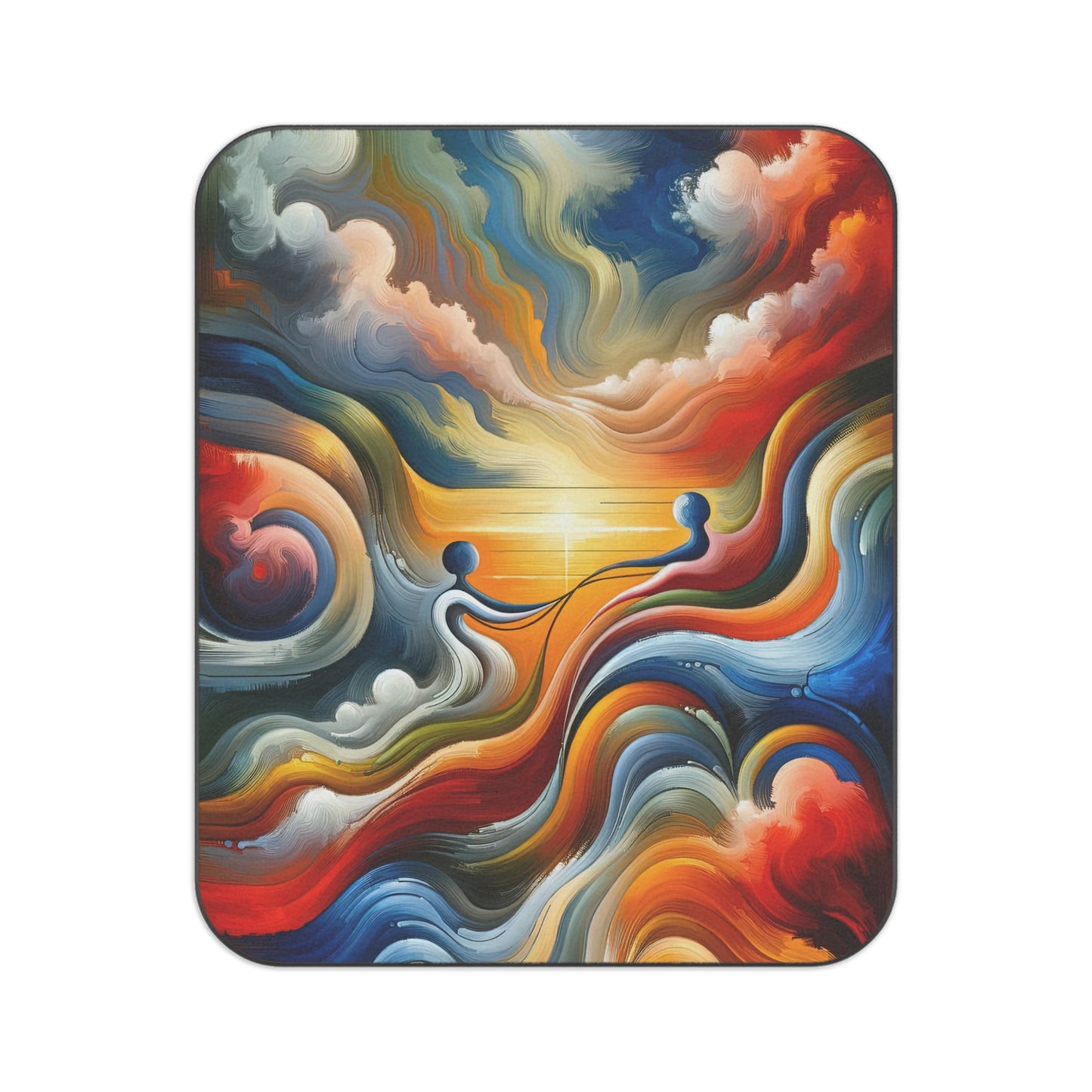 Empathetic Lifeline Abstract Picnic Blanket - ATUH.ART