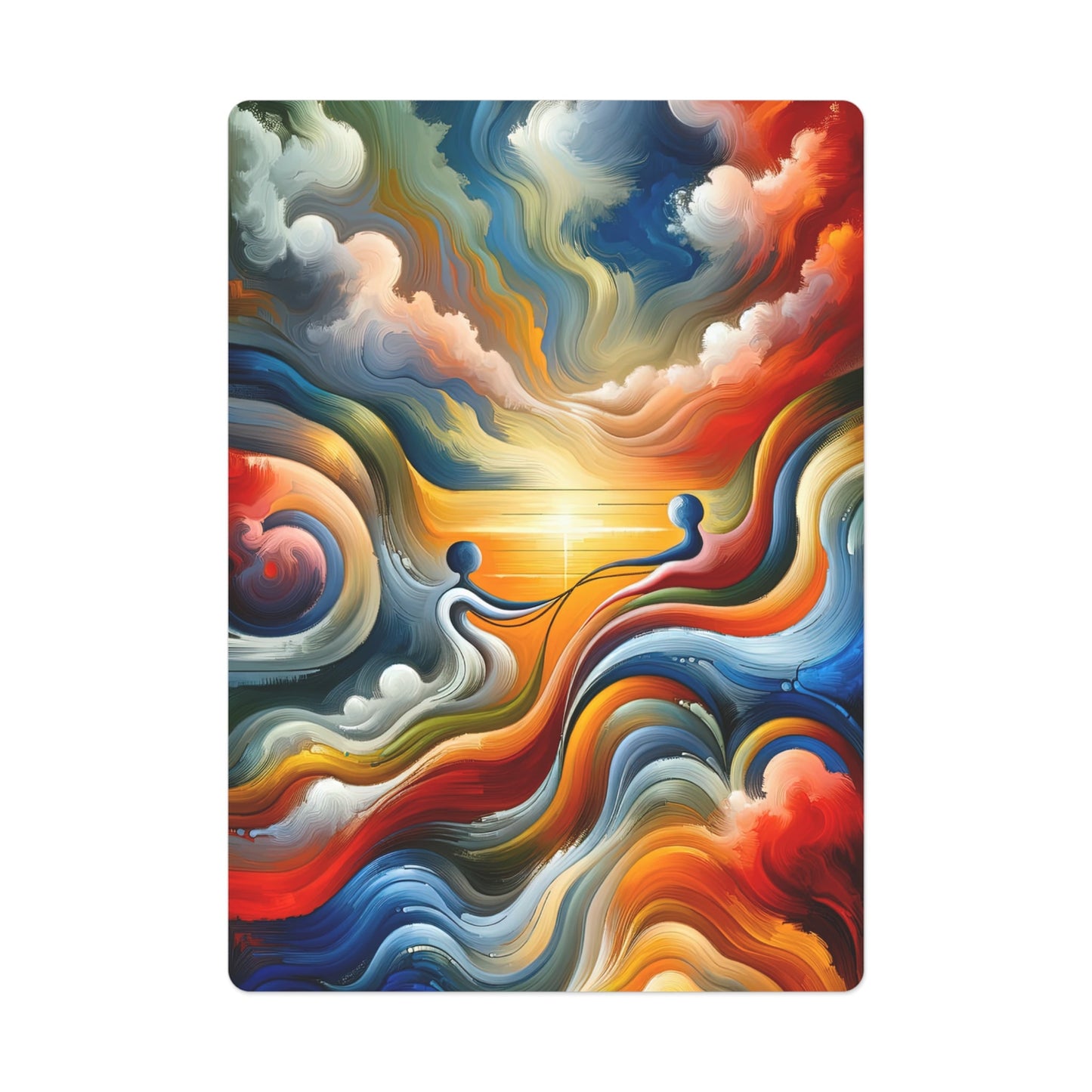 Empathetic Lifeline Abstract Poker Cards - ATUH.ART