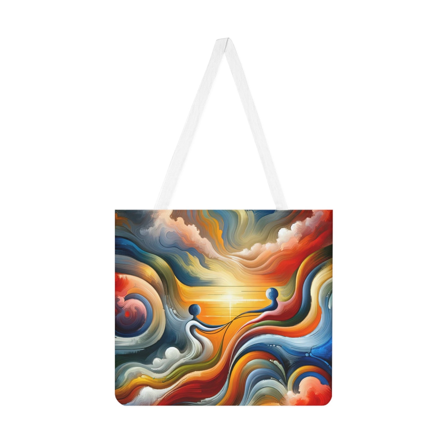 Empathetic Lifeline Abstract Shoulder Tote Bag (AOP) - ATUH.ART