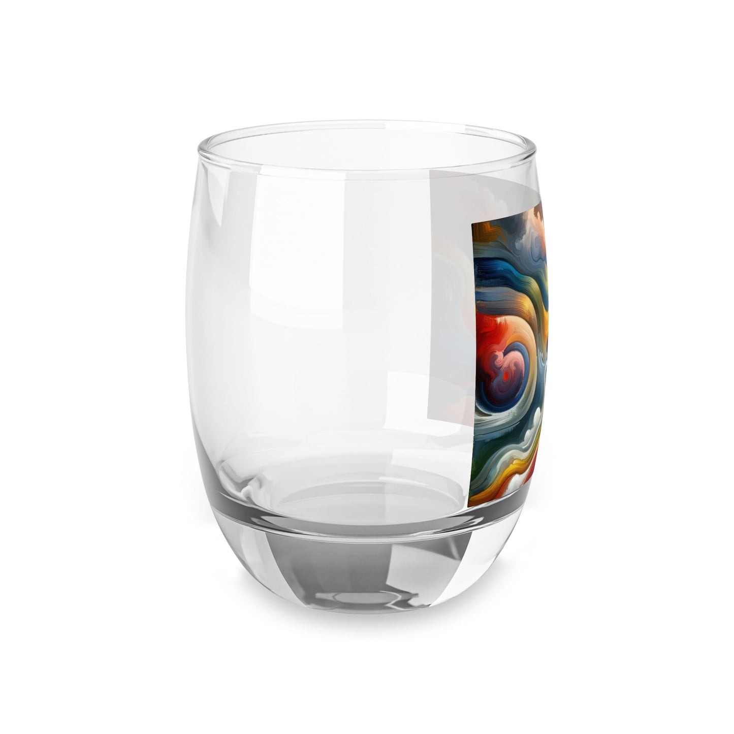 Empathetic Lifeline Abstract Whiskey Glass - ATUH.ART