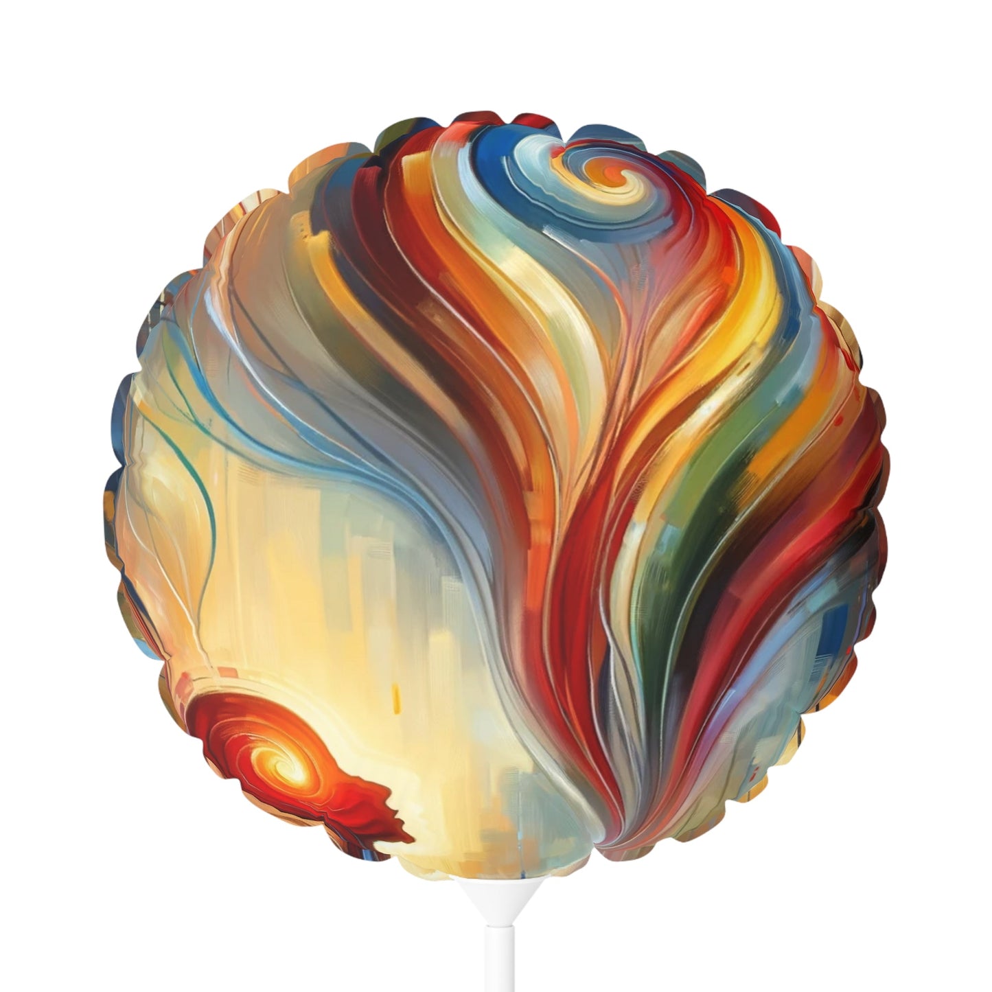 Empathetic Spiral Dialogue Balloon (Round and Heart-shaped), 11" - ATUH.ART