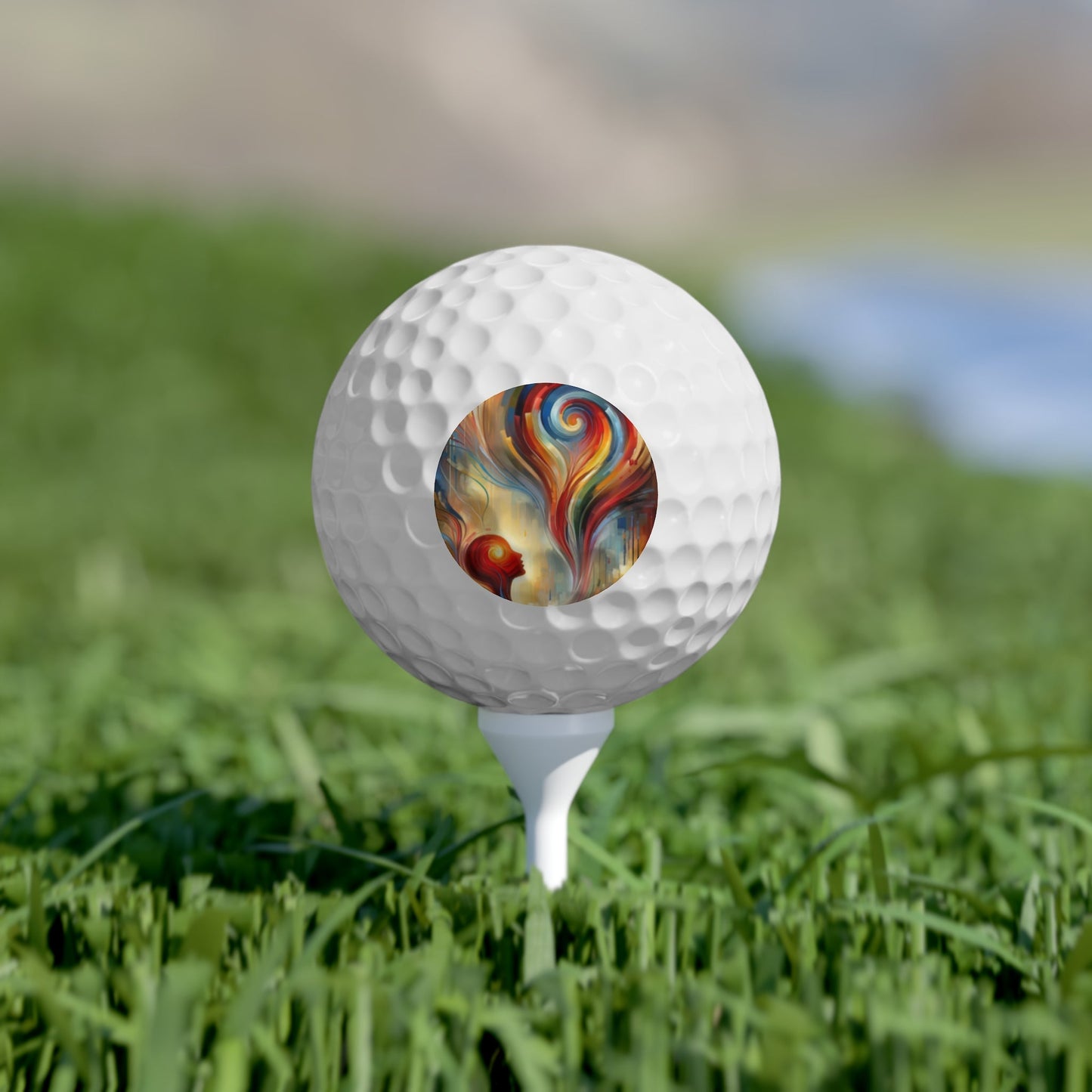 Empathetic Spiral Dialogue Golf Balls, 6pcs - ATUH.ART