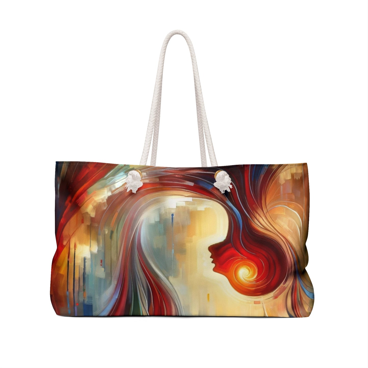 Empathetic Spiral Dialogue Weekender Bag - ATUH.ART