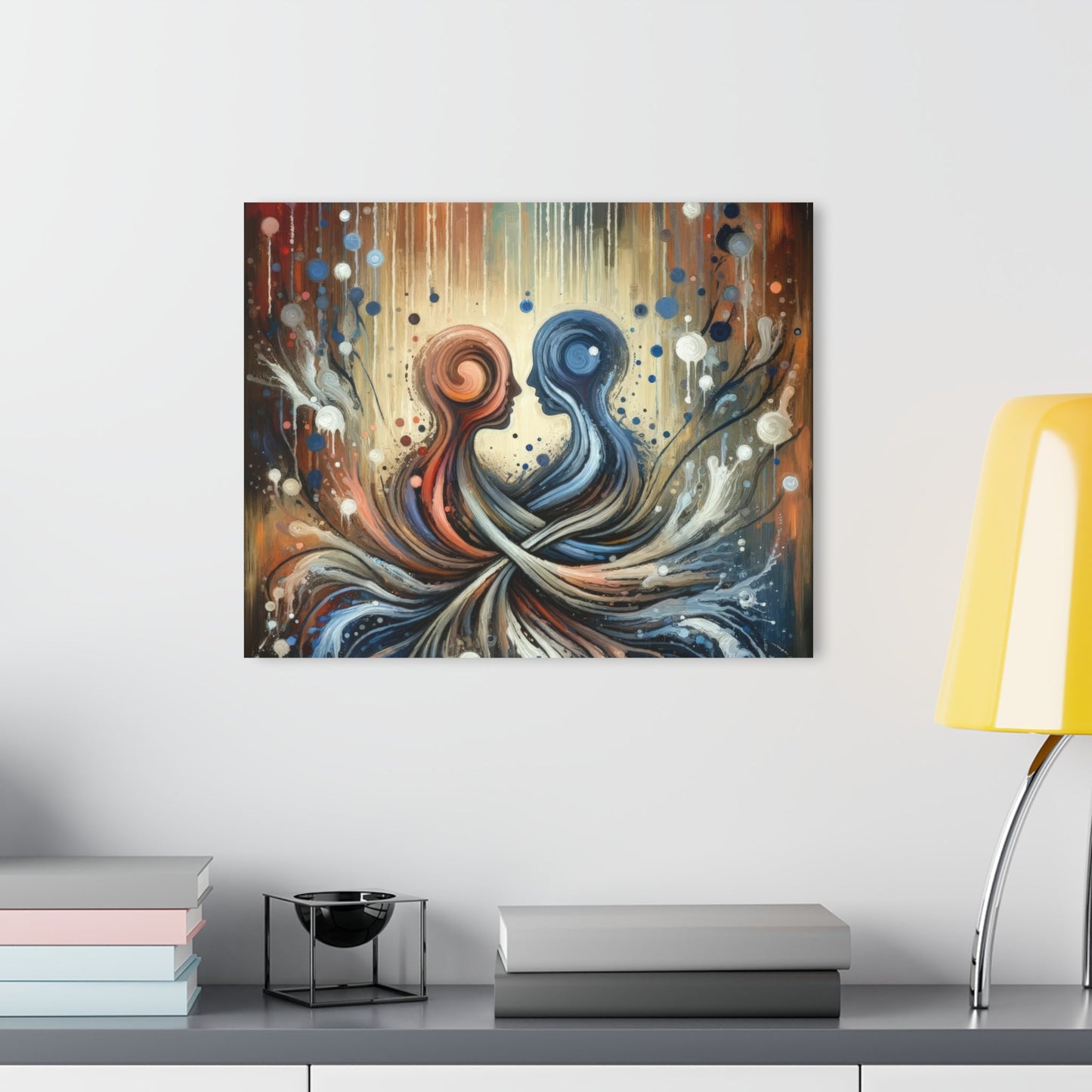 Empathic Connection Tachism Acrylic Prints (French Cleat Hanging) - ATUH.ART