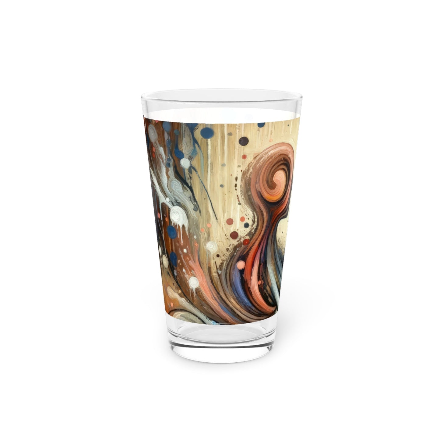 Empathic Connection Tachism Pint Glass, 16oz - ATUH.ART